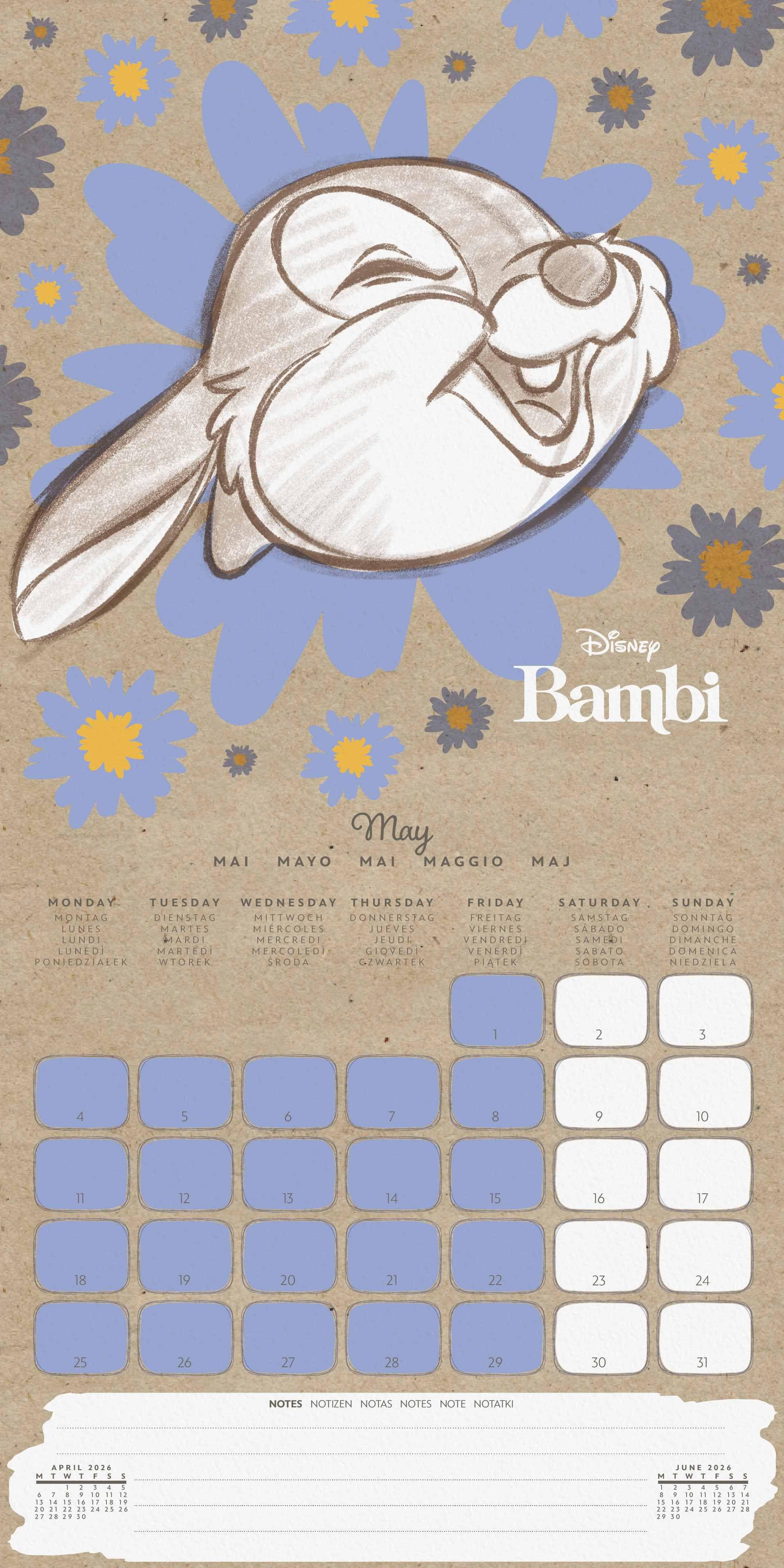 Beispielinhalt (Bild) DISNEY CLASSICS - Broschürenkalender im Format 30 x 30