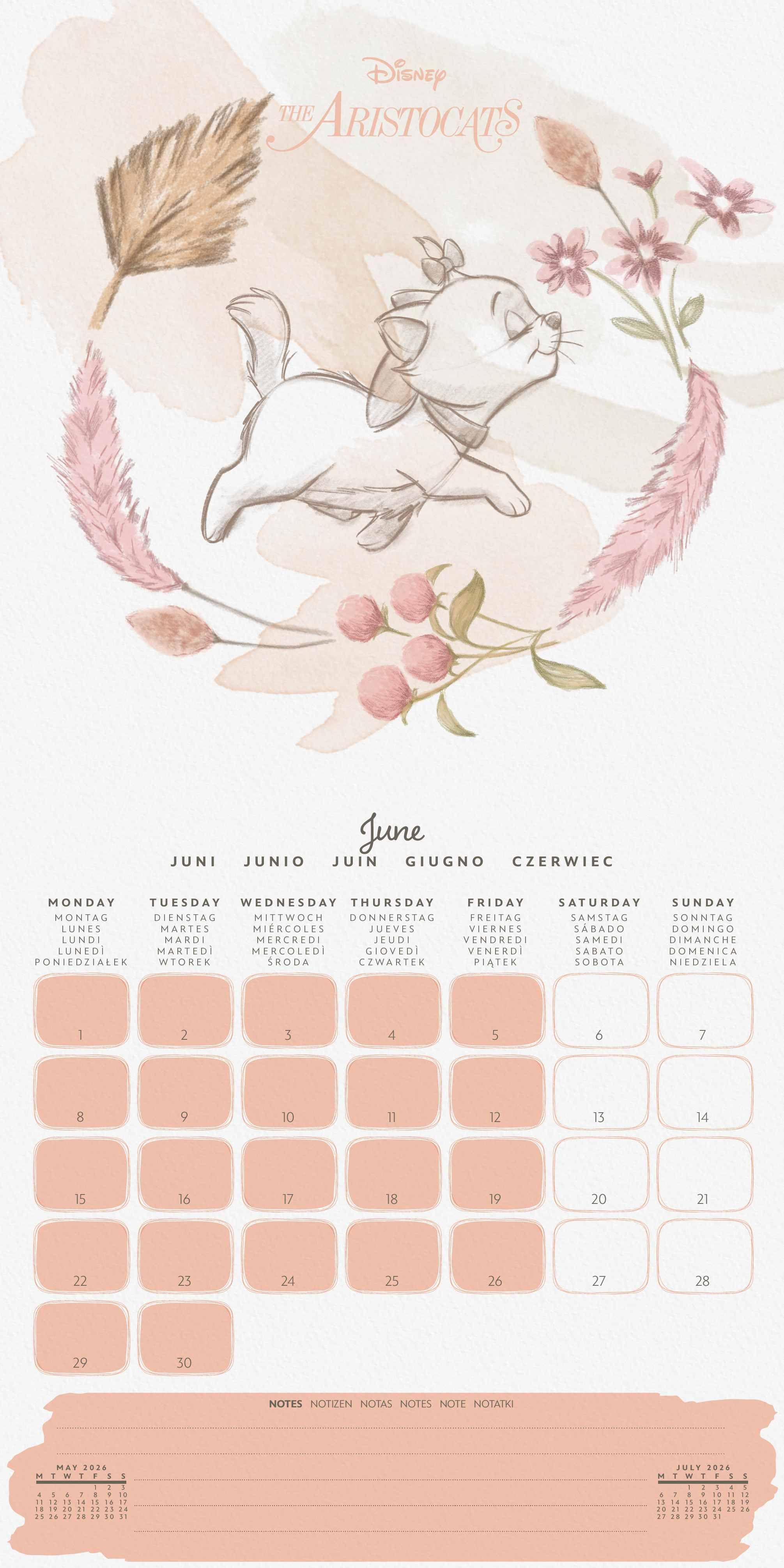 Beispielinhalt (Bild) DISNEY CLASSICS - Broschürenkalender im Format 30 x 30