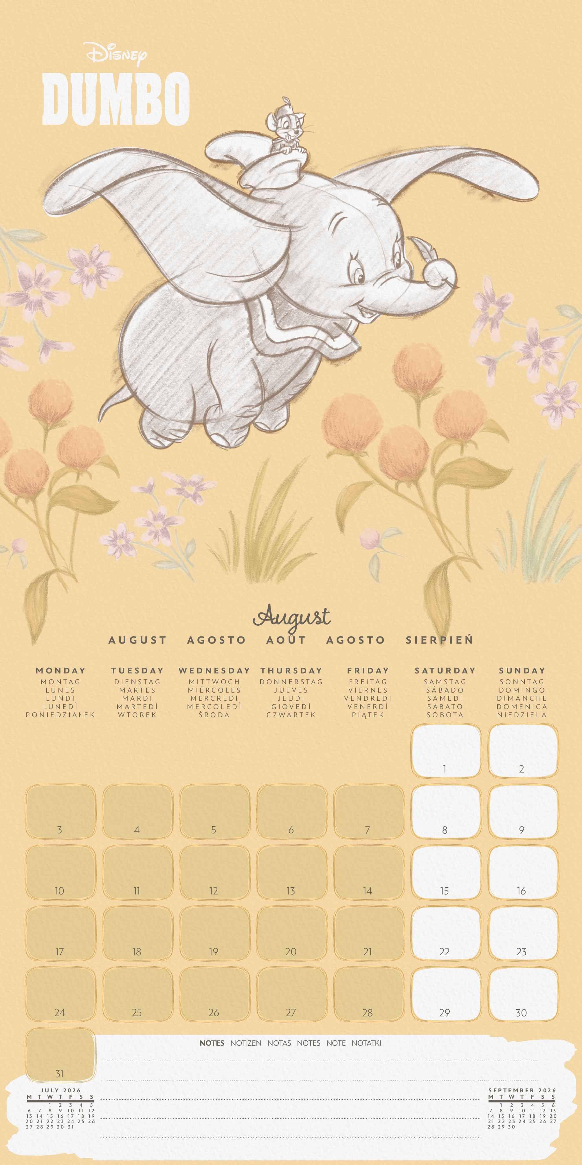 Beispielinhalt (Bild) DISNEY CLASSICS - Broschürenkalender im Format 30 x 30