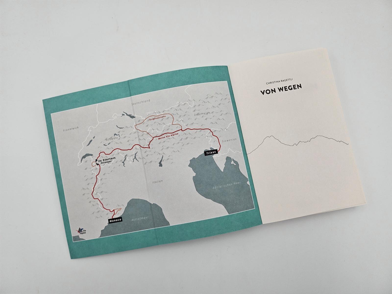 Beispielinhalt (Bild) VON WEGEN. Allein auf der Via Alpina - 2363 Kilometer zu Fuss von Triest nach Monaco