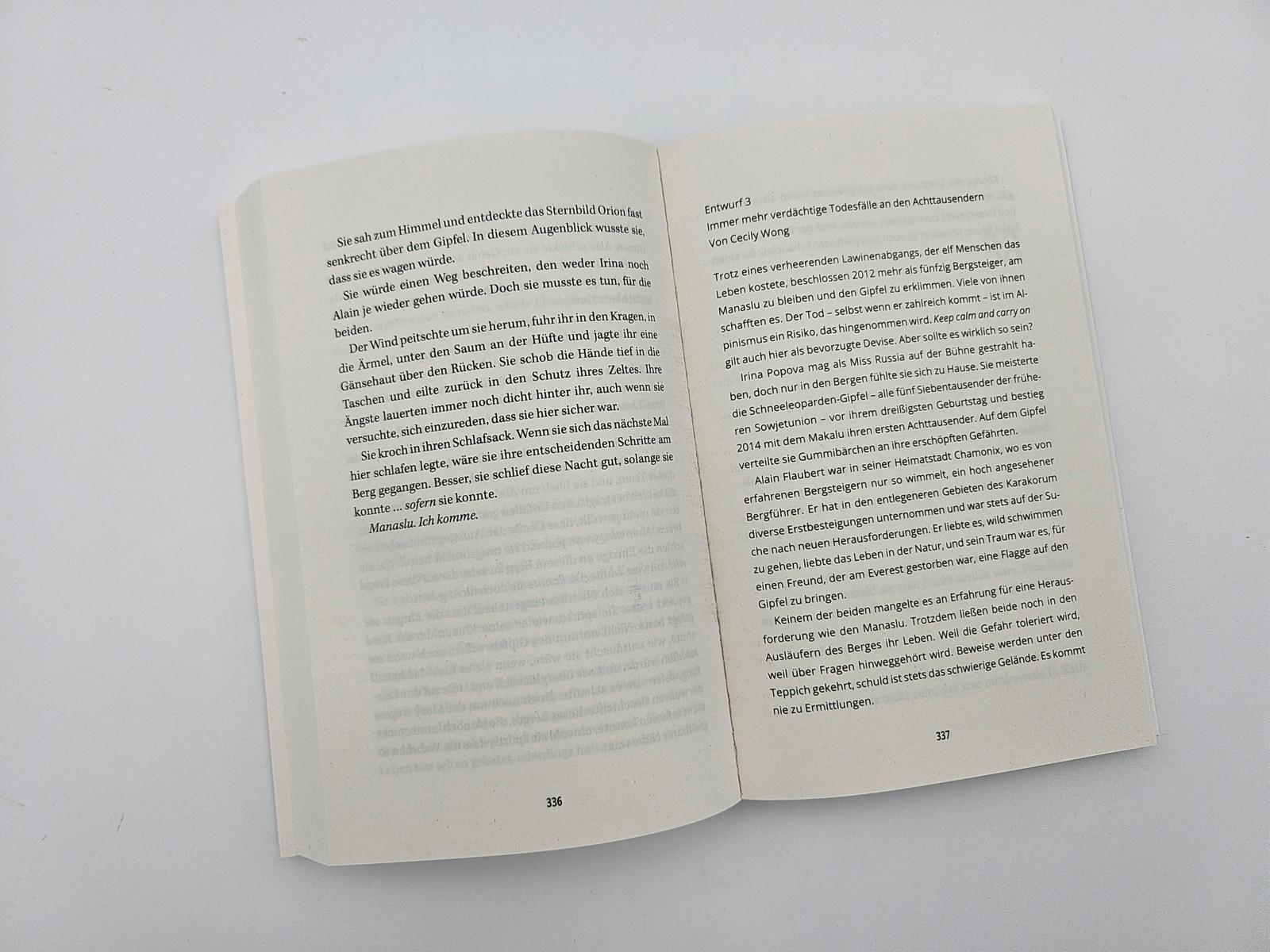 Beispielinhalt (Bild) Der Aufstieg - In eisiger Höhe wartet der Tod