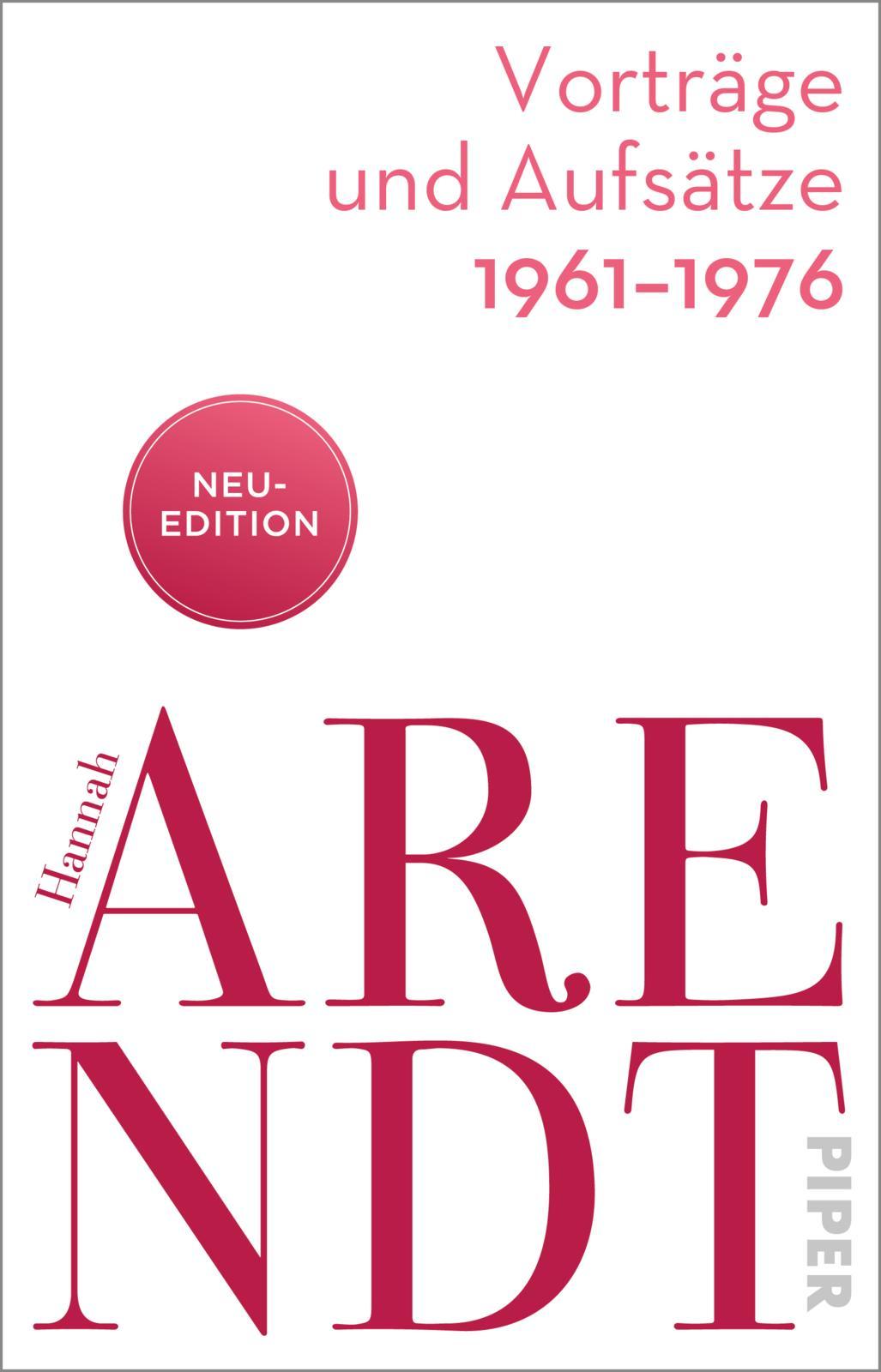 Vorderes Coverbild Vorträge und Aufsätze 1961-1976