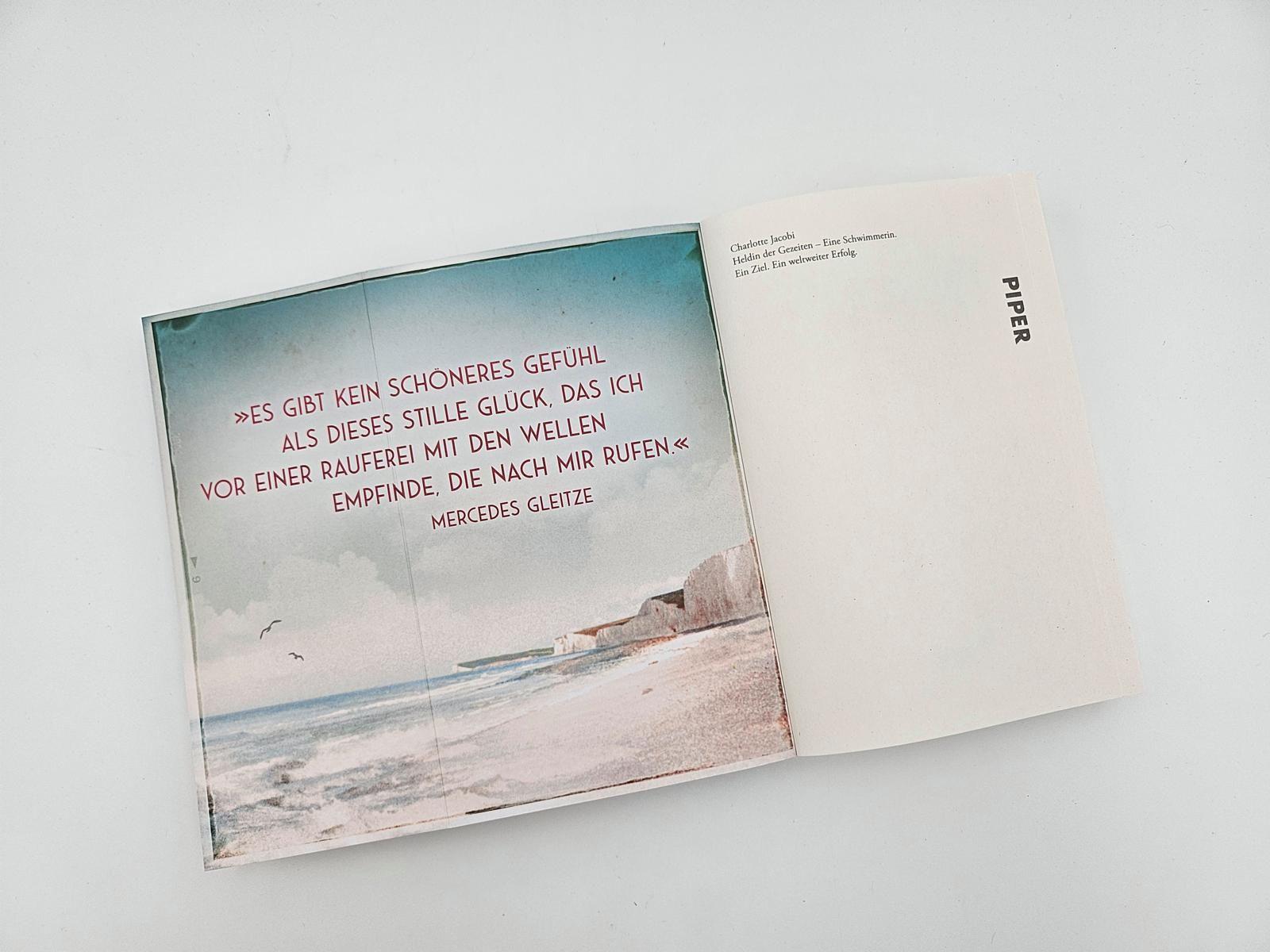 Beispielinhalt (Bild) Heldin der Gezeiten - Eine Schwimmerin. Ein Ziel. Ein weltweiter Erfolg.