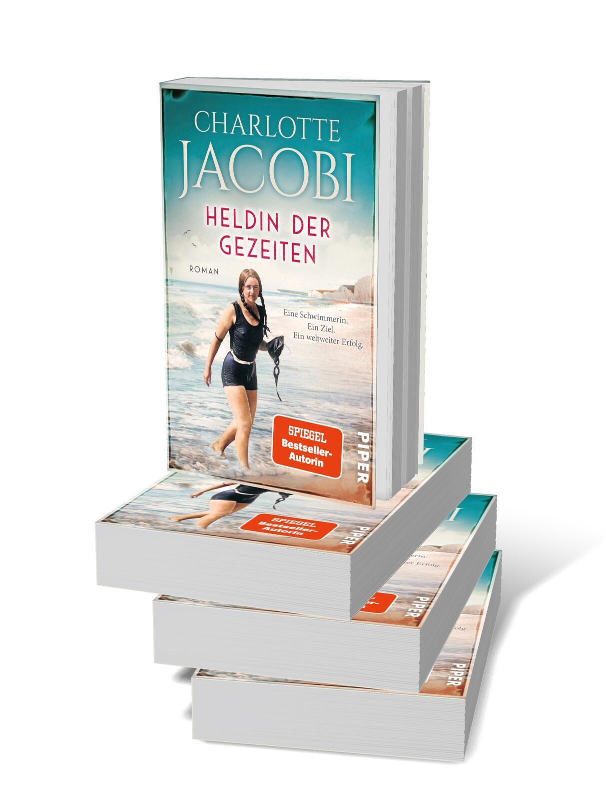 Beispielinhalt (Bild) Heldin der Gezeiten - Eine Schwimmerin. Ein Ziel. Ein weltweiter Erfolg.