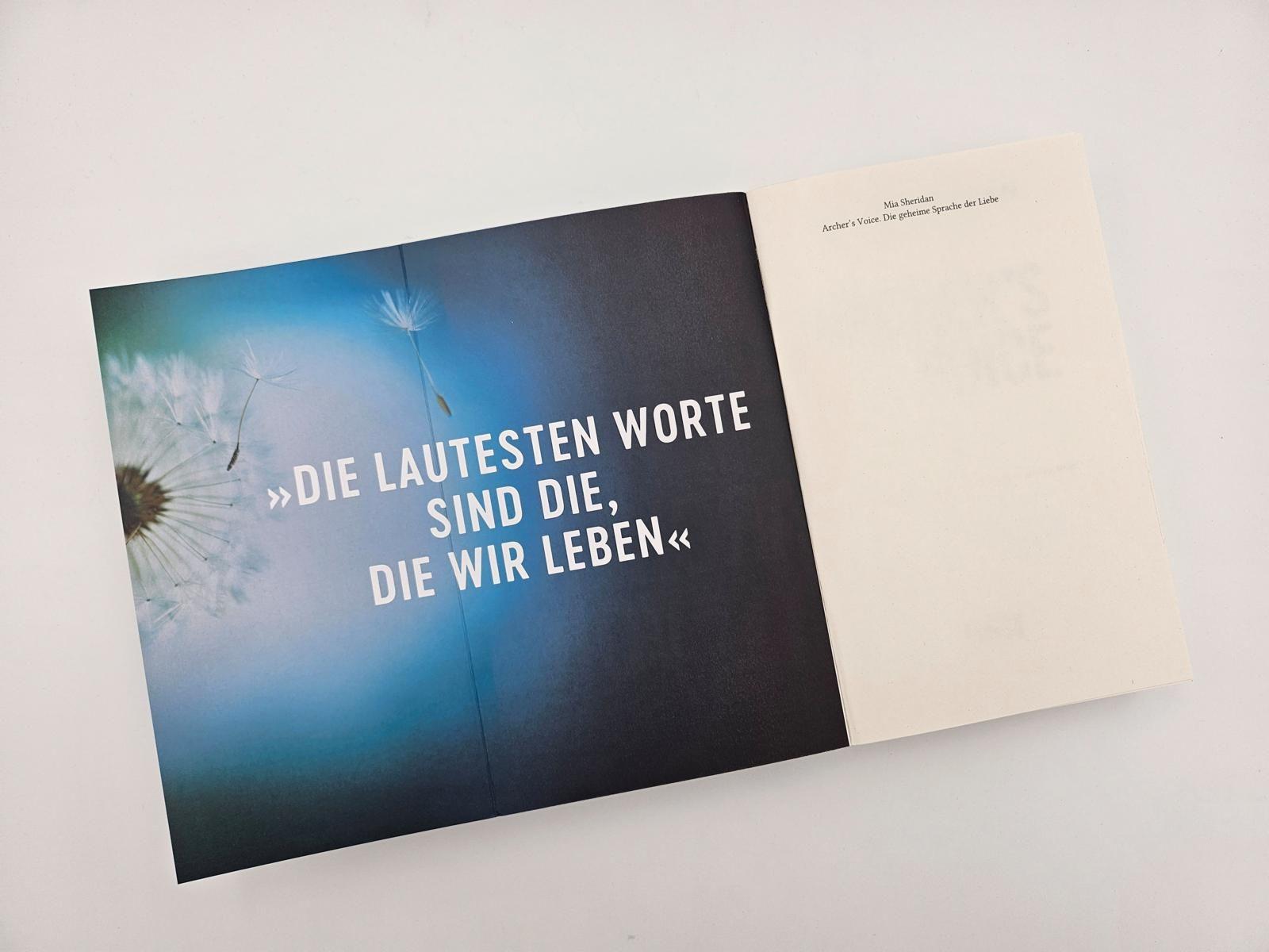 Beispielinhalt (Bild) Archer's Voice. Die geheime Sprache der Liebe