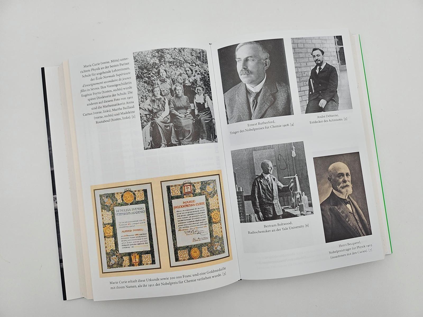 Beispielinhalt (Bild) Die Elemente der Marie Curie