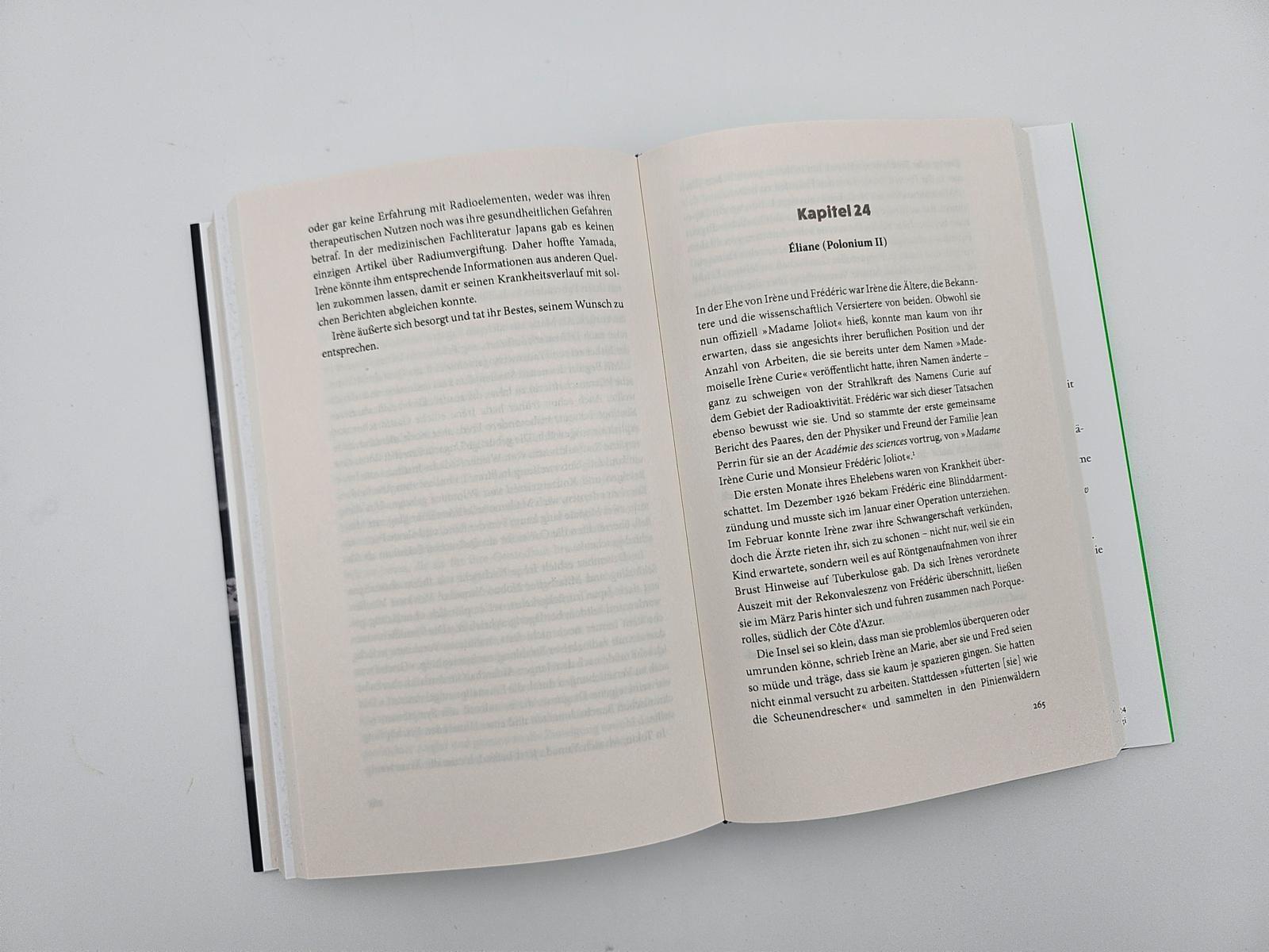 Beispielinhalt (Bild) Die Elemente der Marie Curie