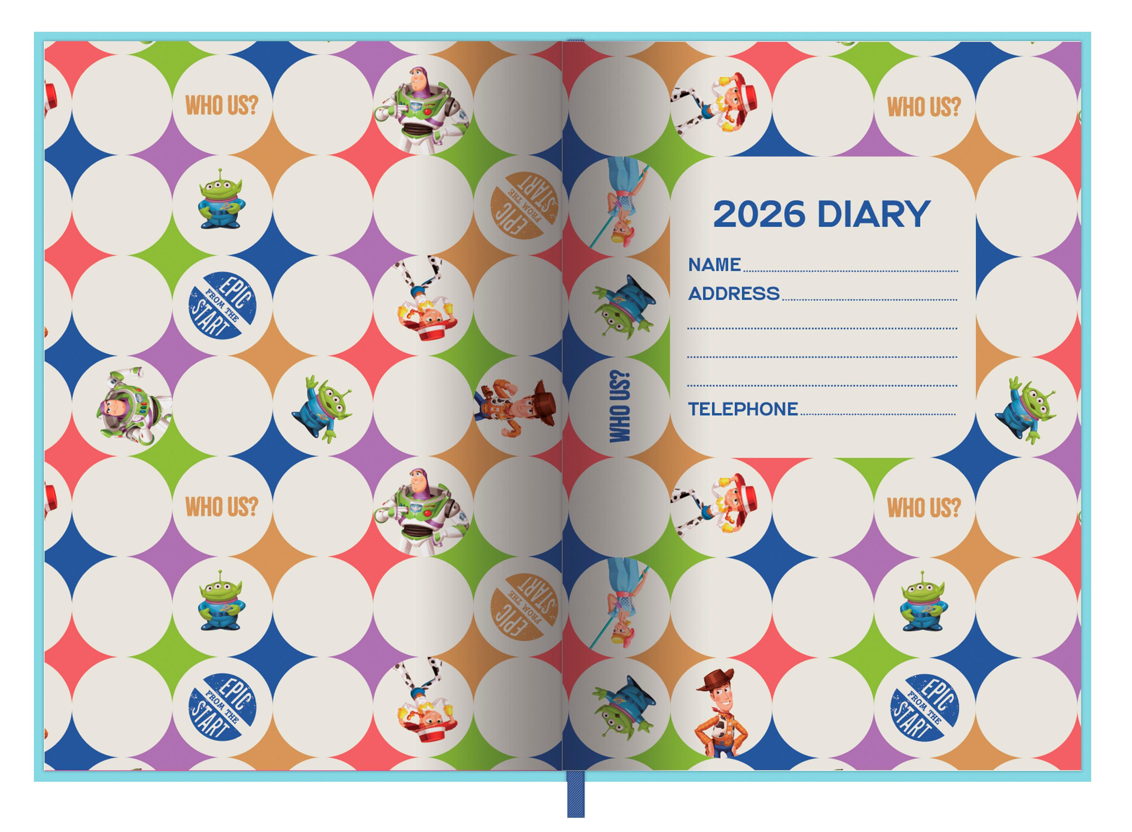 Beispielinhalt (Bild) TOY STORY - Buchkalender im Format 14,8 x 21