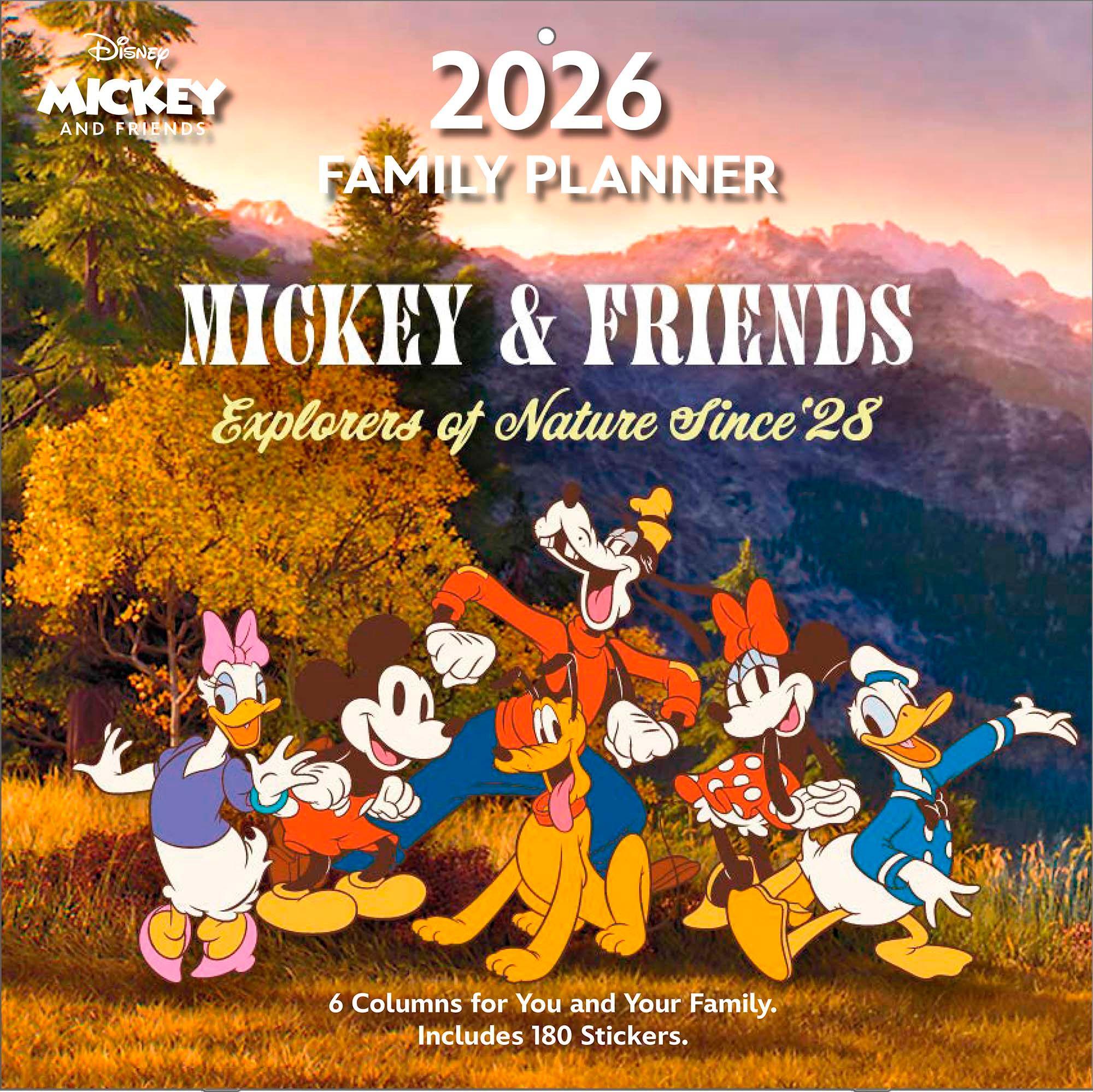 Vorderes Coverbild MICKEY & FRIENDS - Familienplaner im Format 30 x 30