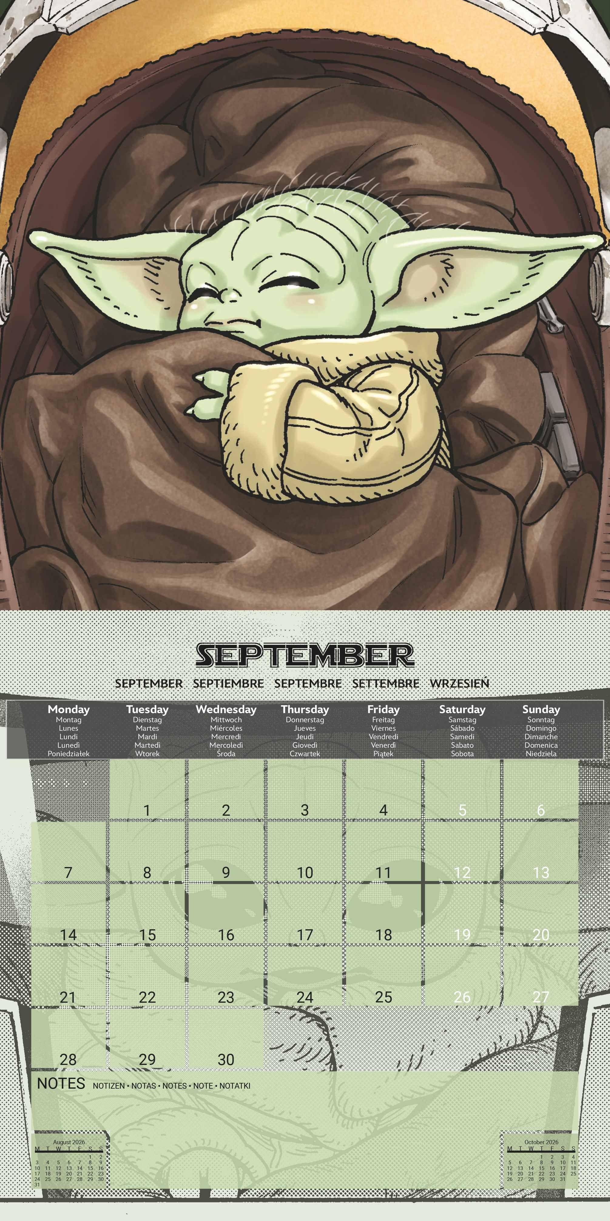 Beispielinhalt (Bild) THE MANDALORIAN - Broschürenkalender im Format 30 x 30