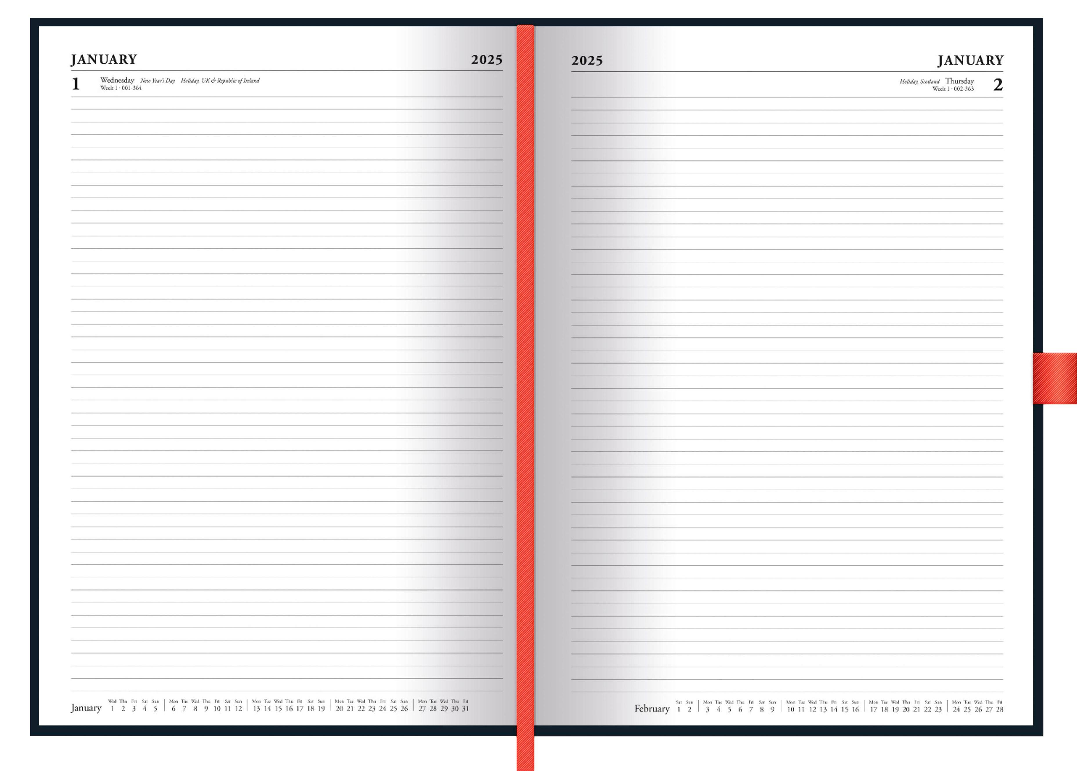 Beispielinhalt (Bild) STARWARS - Buchkalender im Format 14,8 x 21