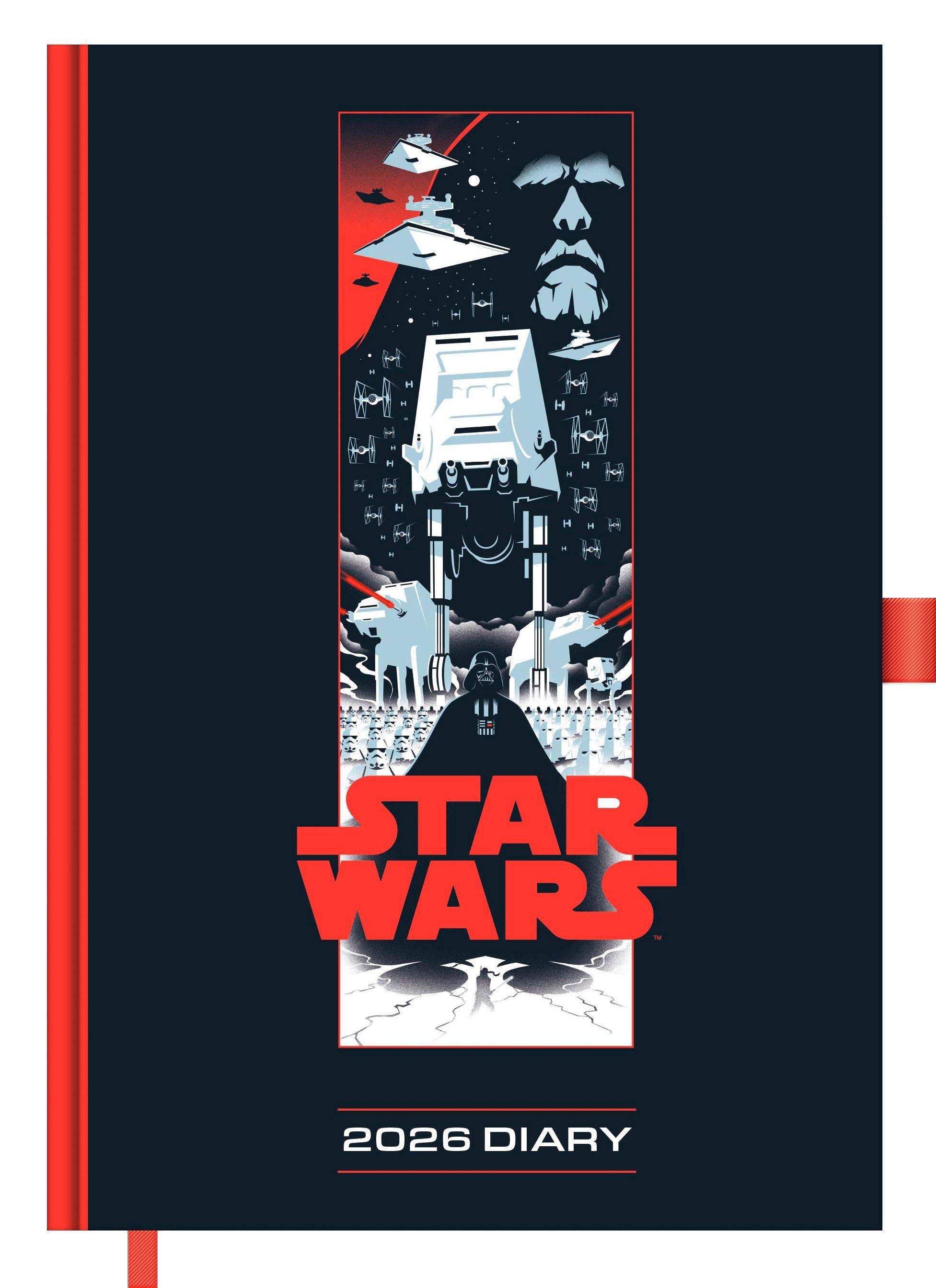 Vorderes Coverbild STARWARS - Buchkalender im Format 14,8 x 21