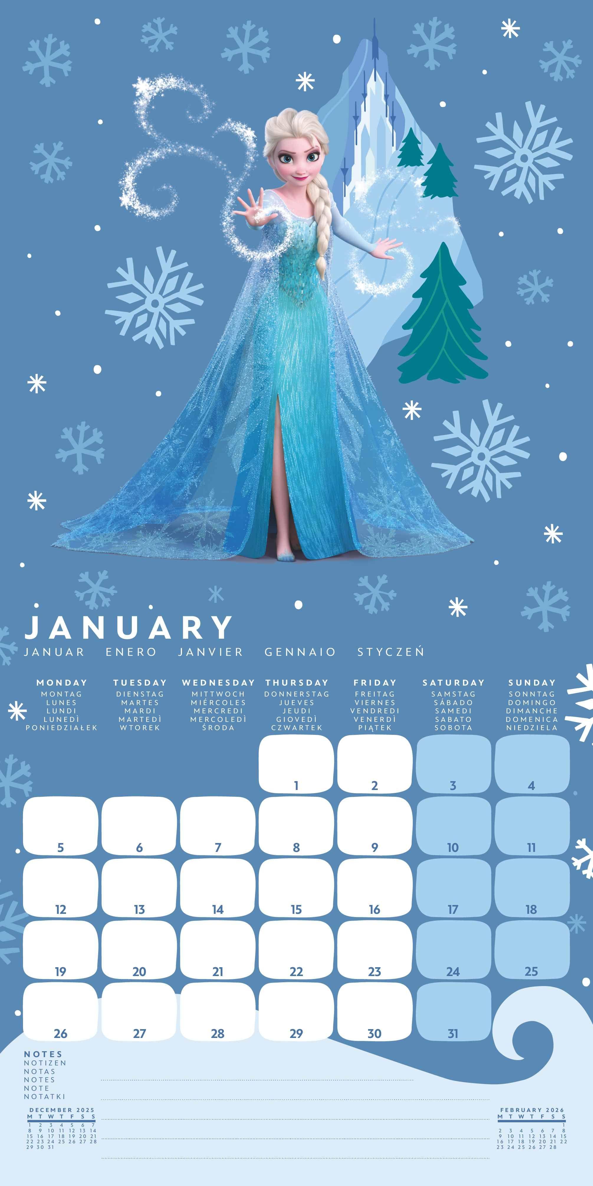 Beispielinhalt (Bild) FROZEN - Broschürenkalender im Format 30 x 30