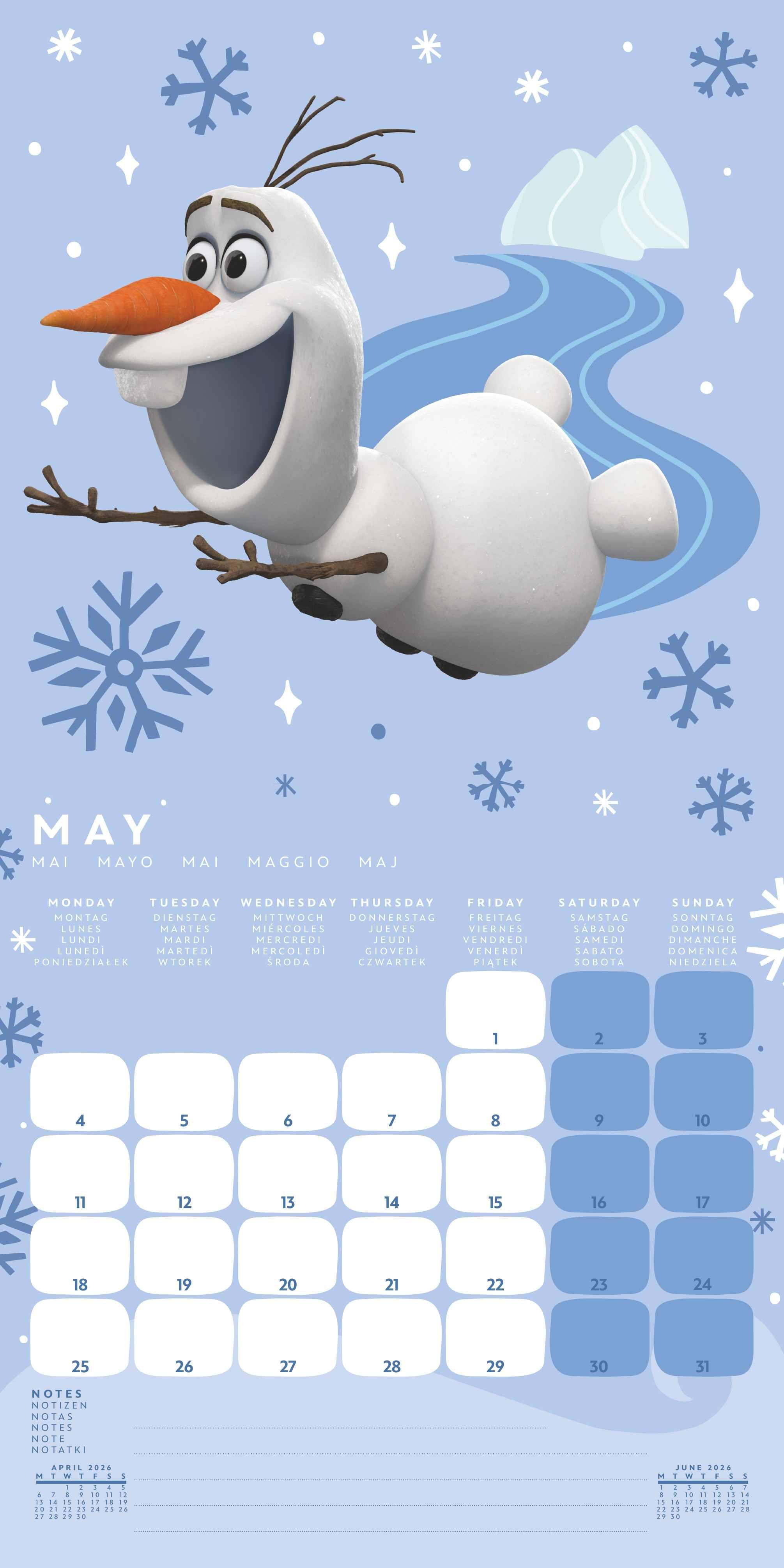 Beispielinhalt (Bild) FROZEN - Broschürenkalender im Format 30 x 30