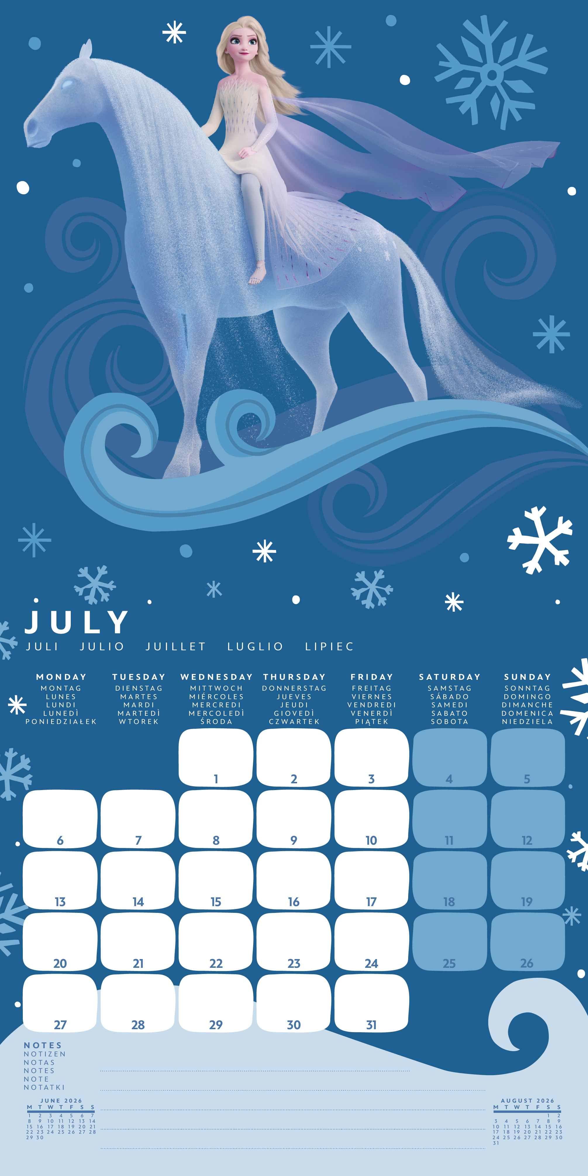 Beispielinhalt (Bild) FROZEN - Broschürenkalender im Format 30 x 30
