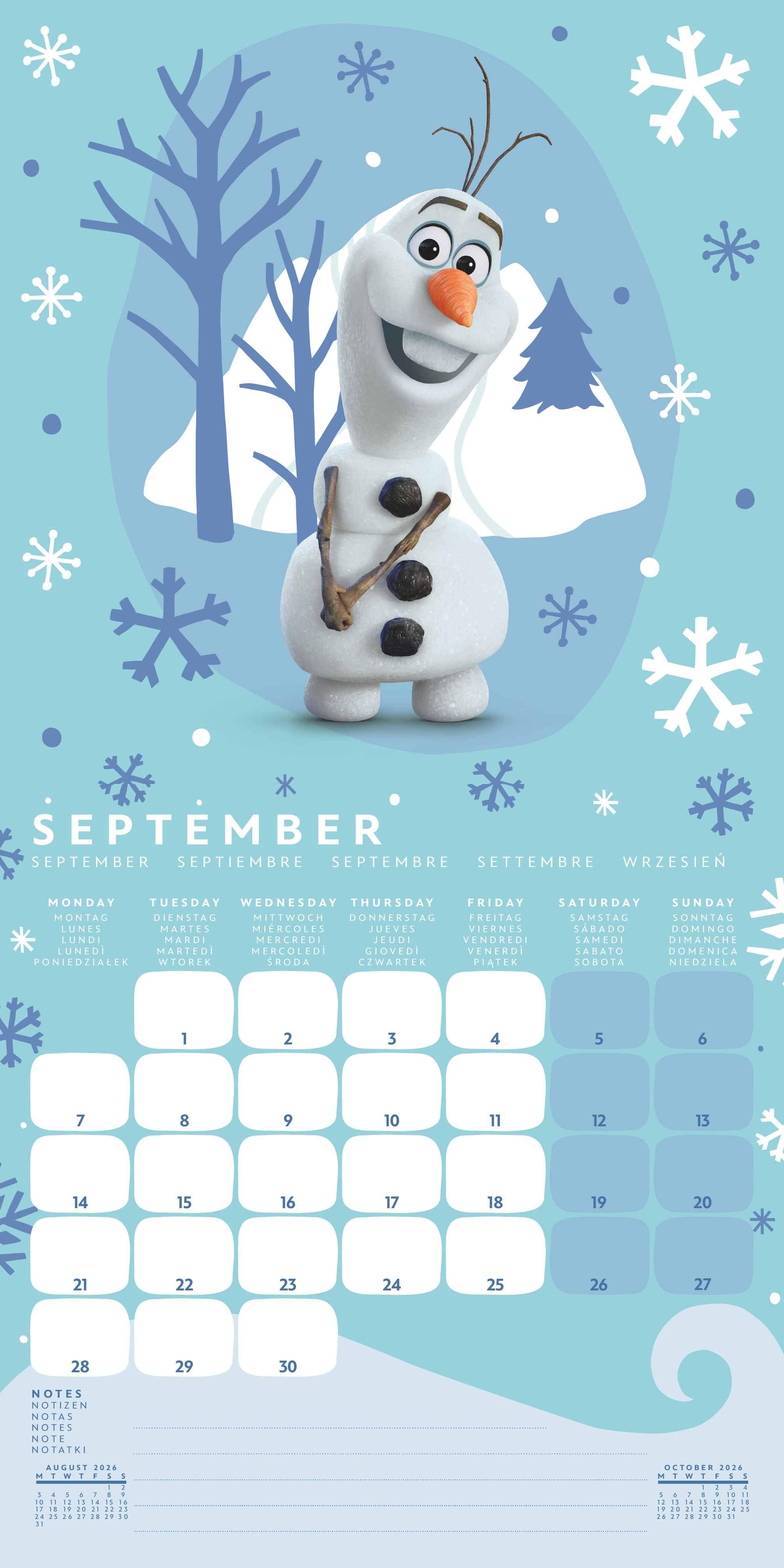 Beispielinhalt (Bild) FROZEN - Broschürenkalender im Format 30 x 30