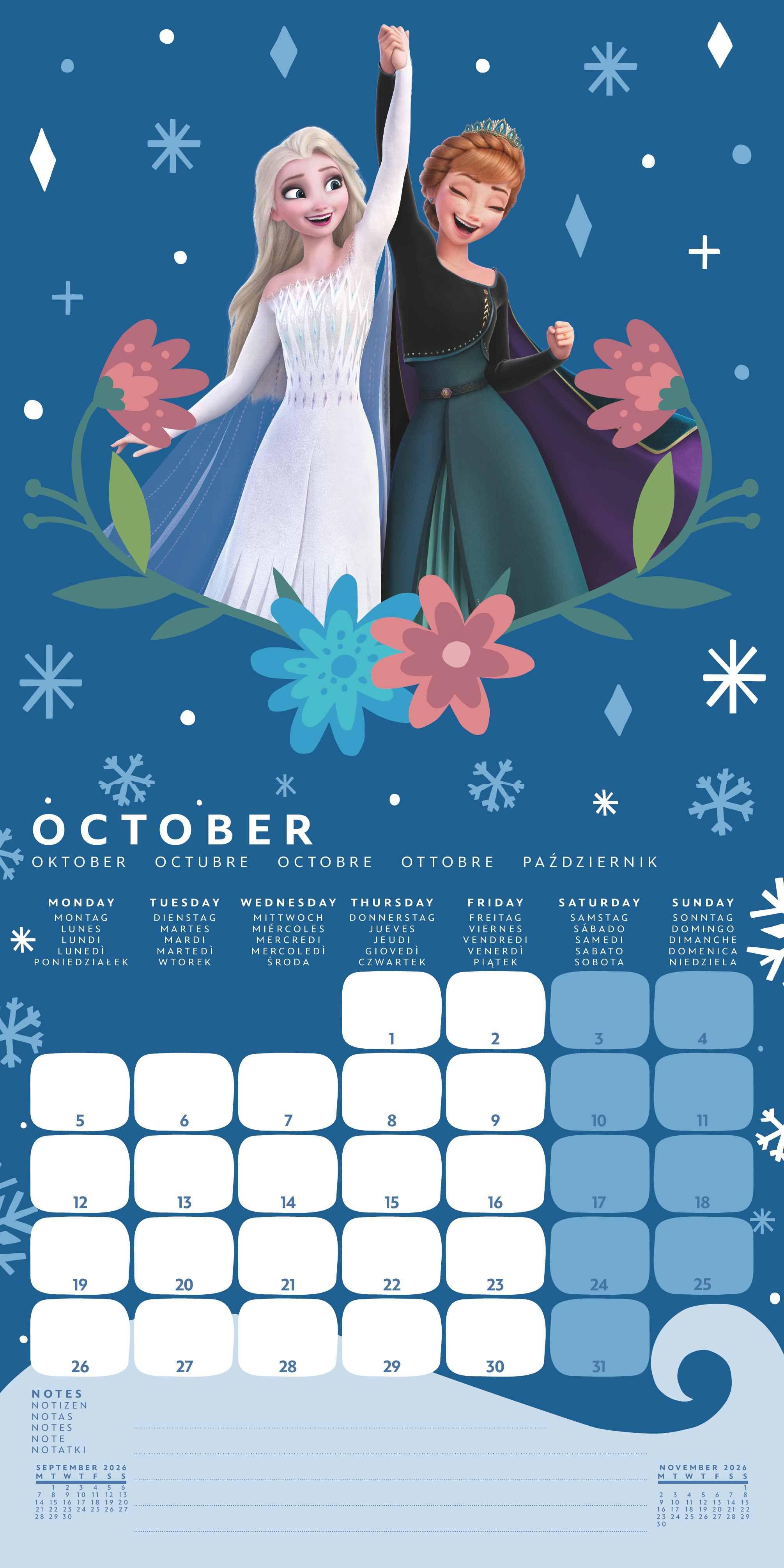 Beispielinhalt (Bild) FROZEN - Broschürenkalender im Format 30 x 30