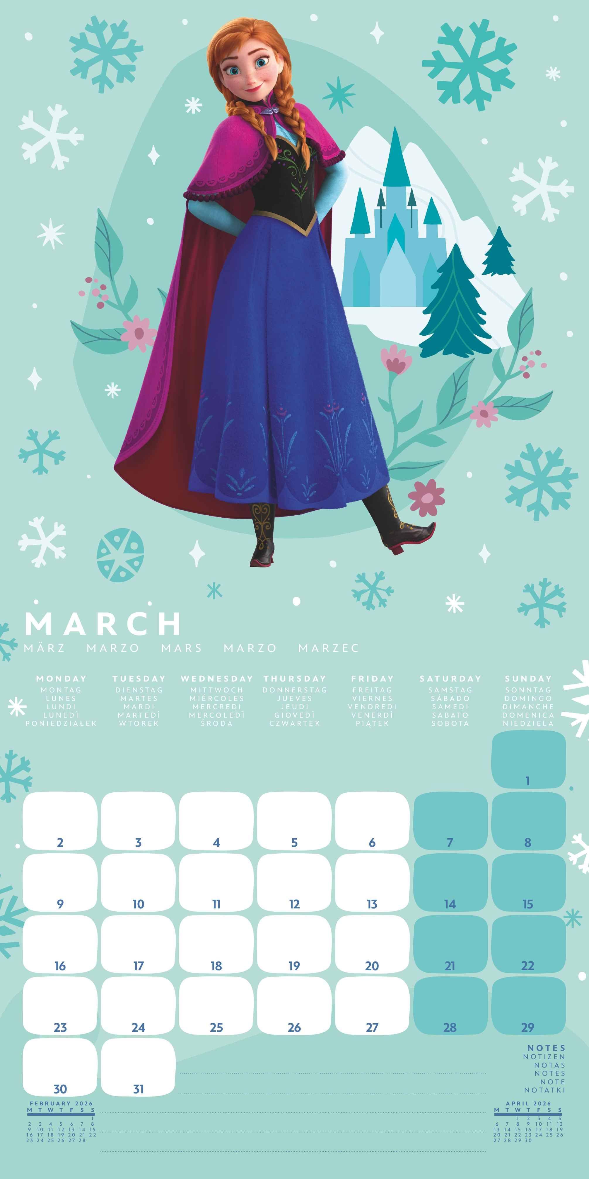 Beispielinhalt (Bild) FROZEN - Broschürenkalender im Format 30 x 30