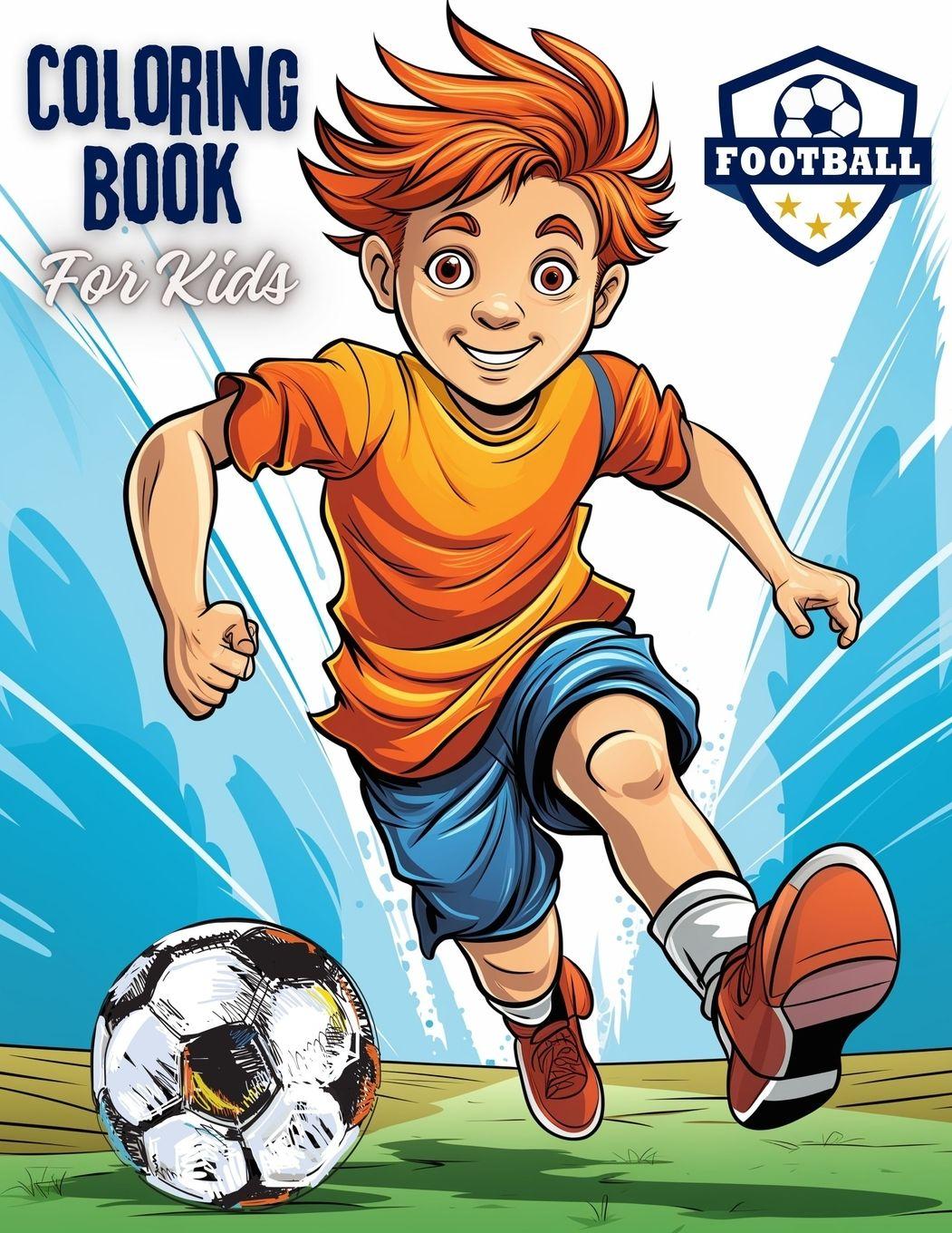 Vorderes Coverbild Football Coloring Book For Kids