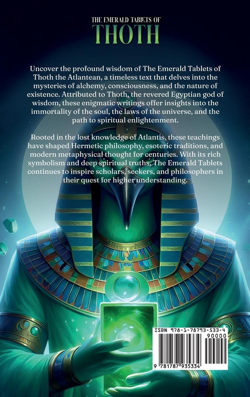 Rückseitencover The Emerald Tablets of Toth The Atlantean