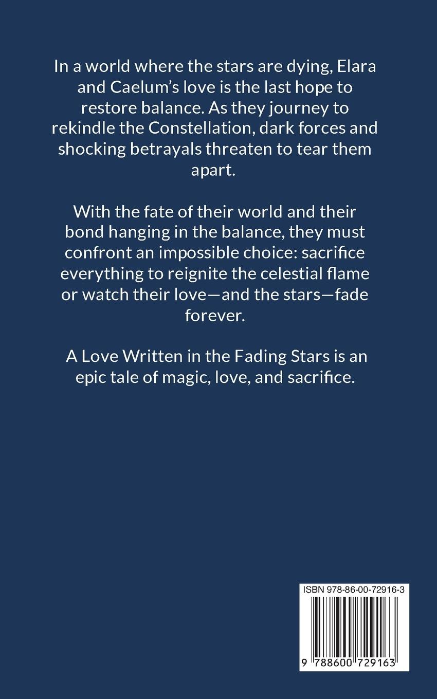 Rückseitencover A LOVE WRITTEN IN THE FADING STARS