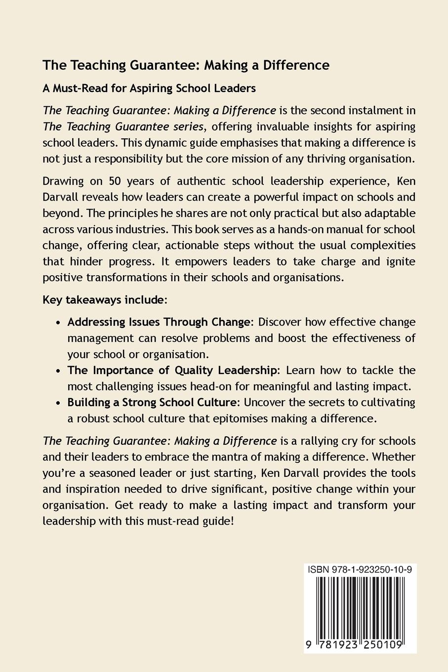 Rückseitencover The Teaching Guarantee