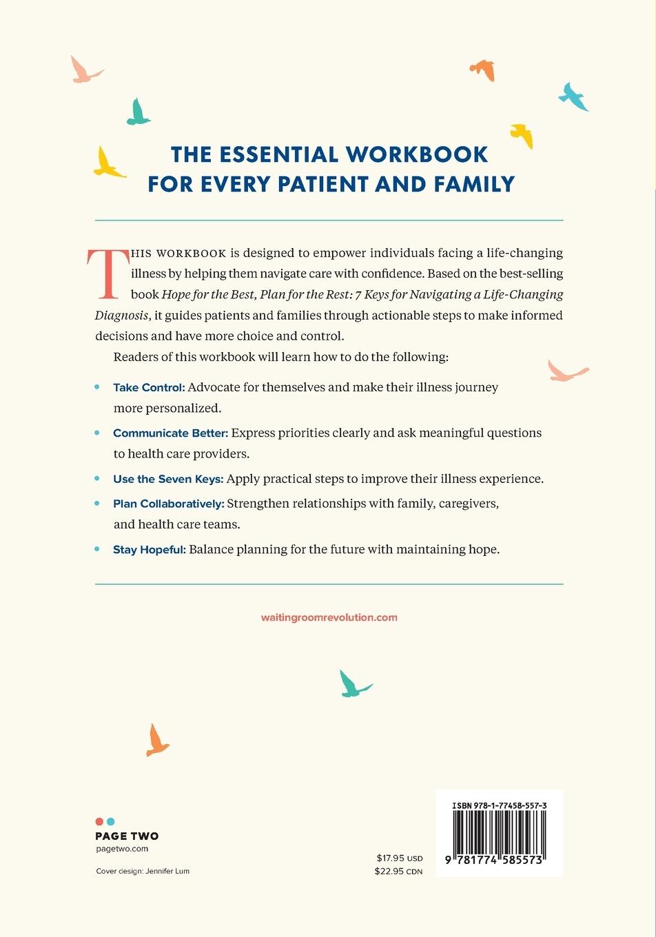 Rückseitencover Workbook-Applying the 7 Keys for Navigating a Life-Changing Diagnosis