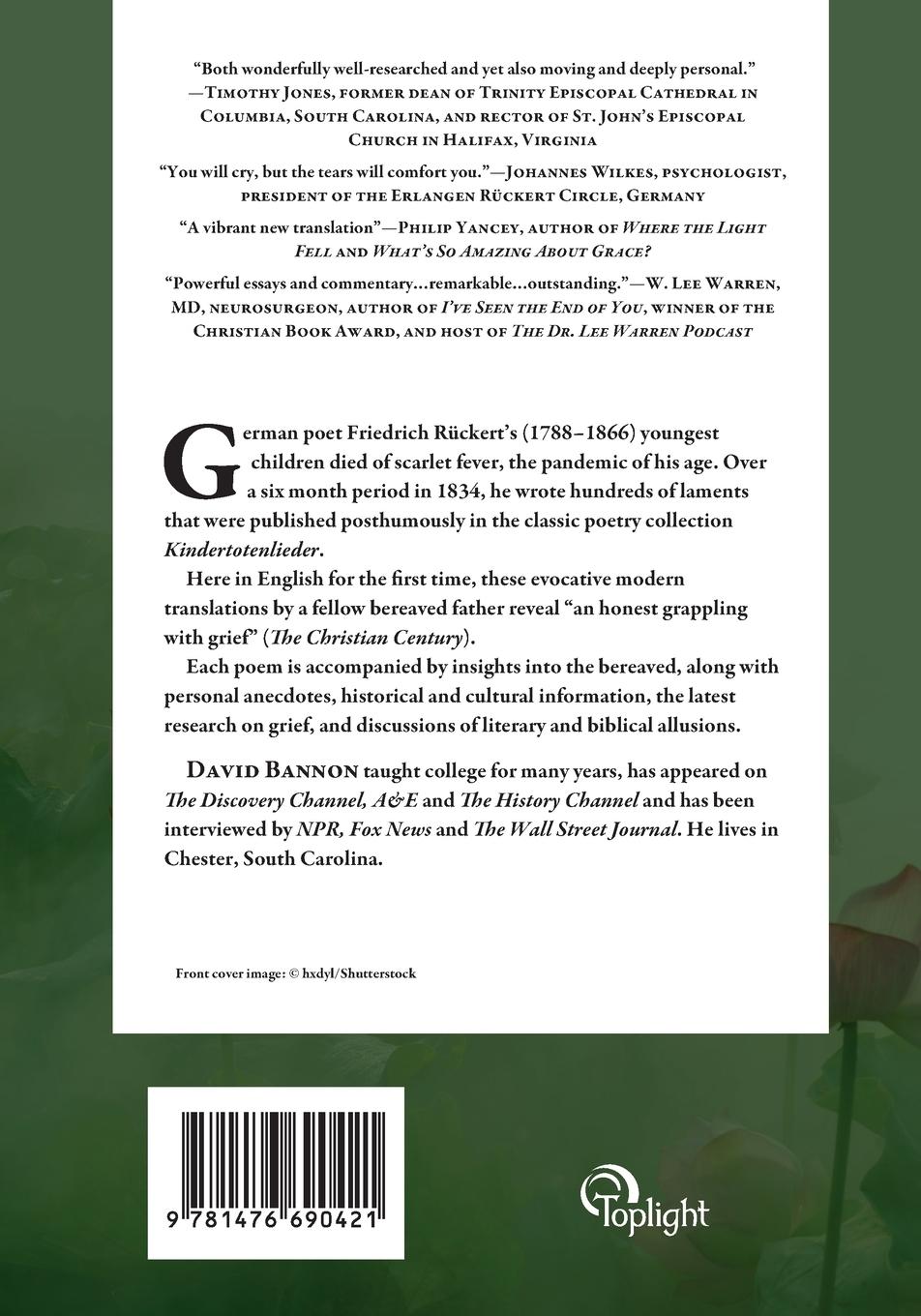 Rückseitencover Songs on the Death of Children