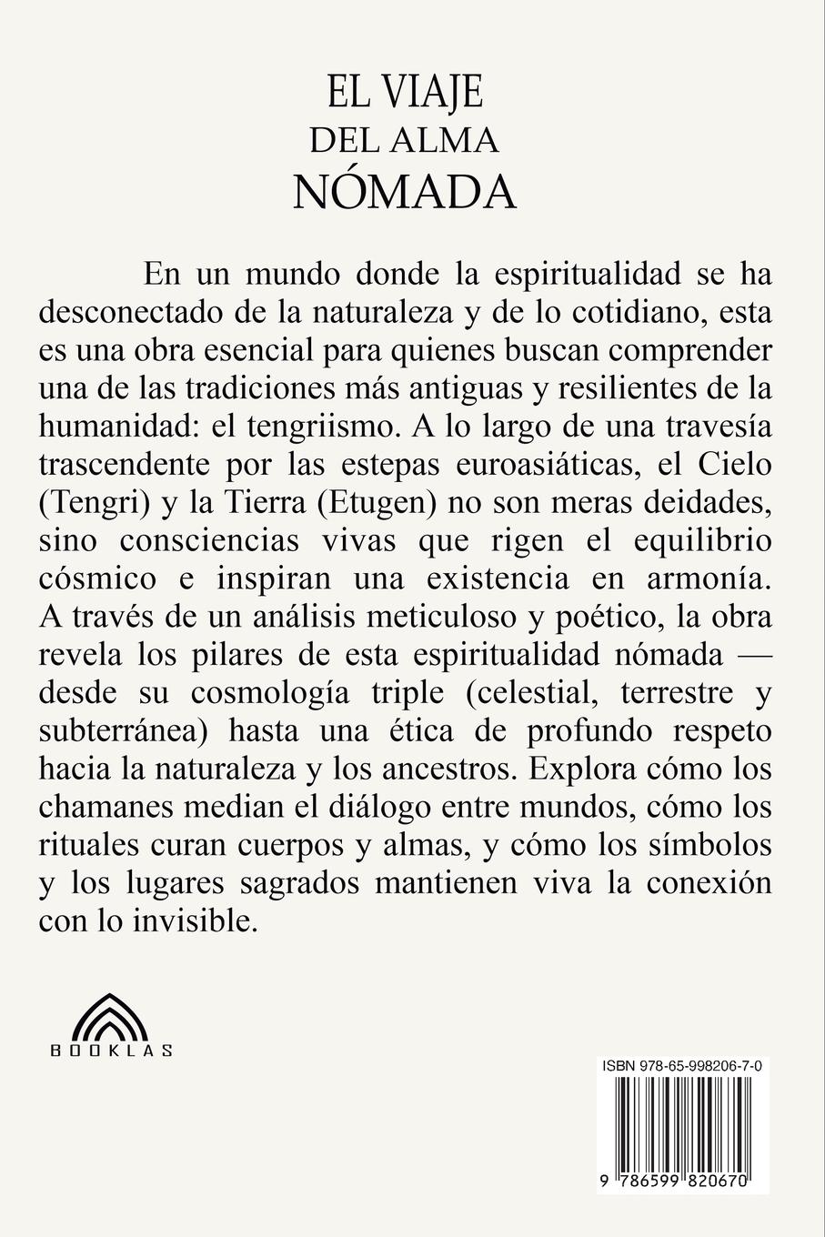Rückseitencover El Viaje del Alma Nómada