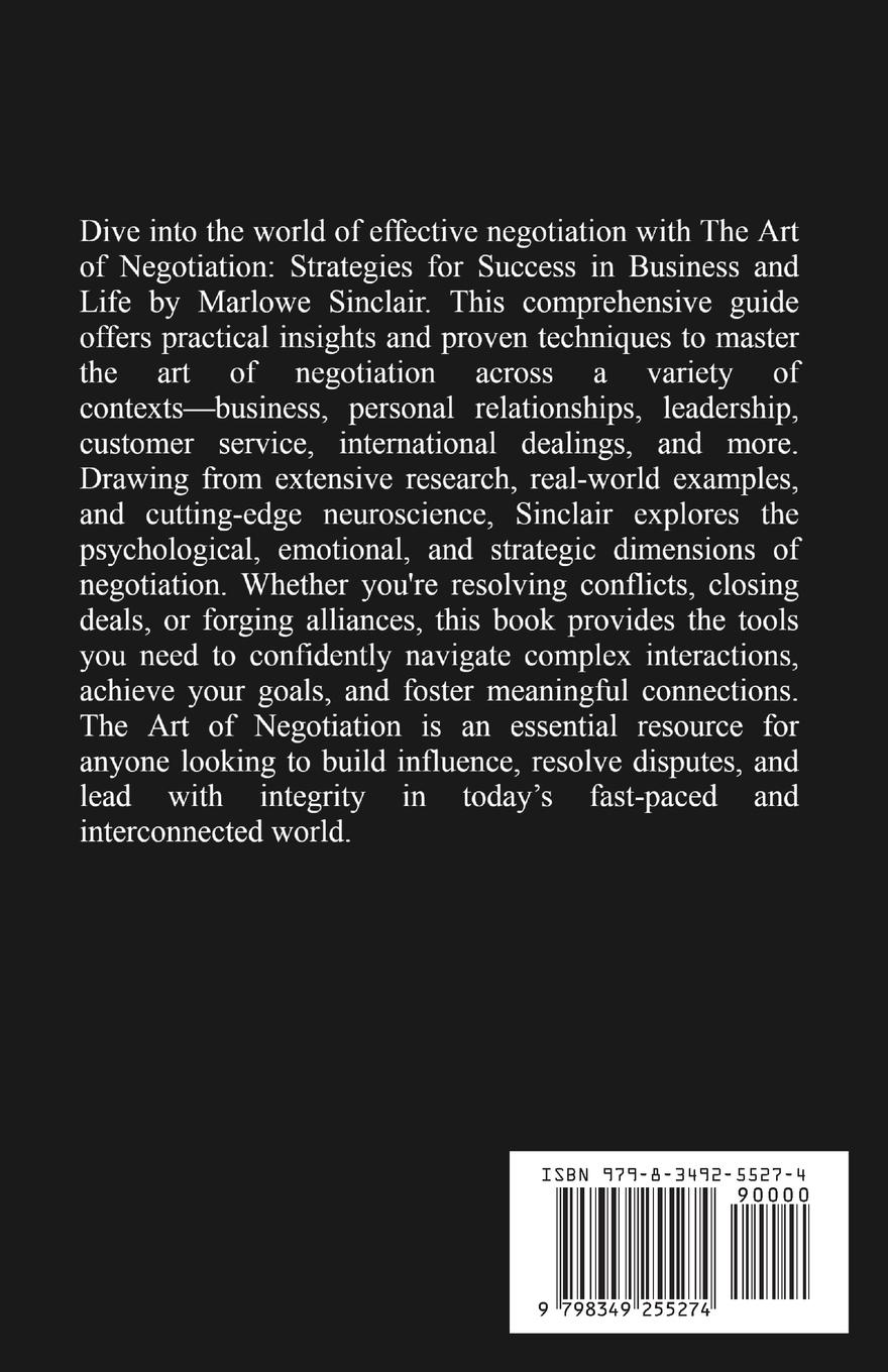 Rückseitencover The Art of Negotiation