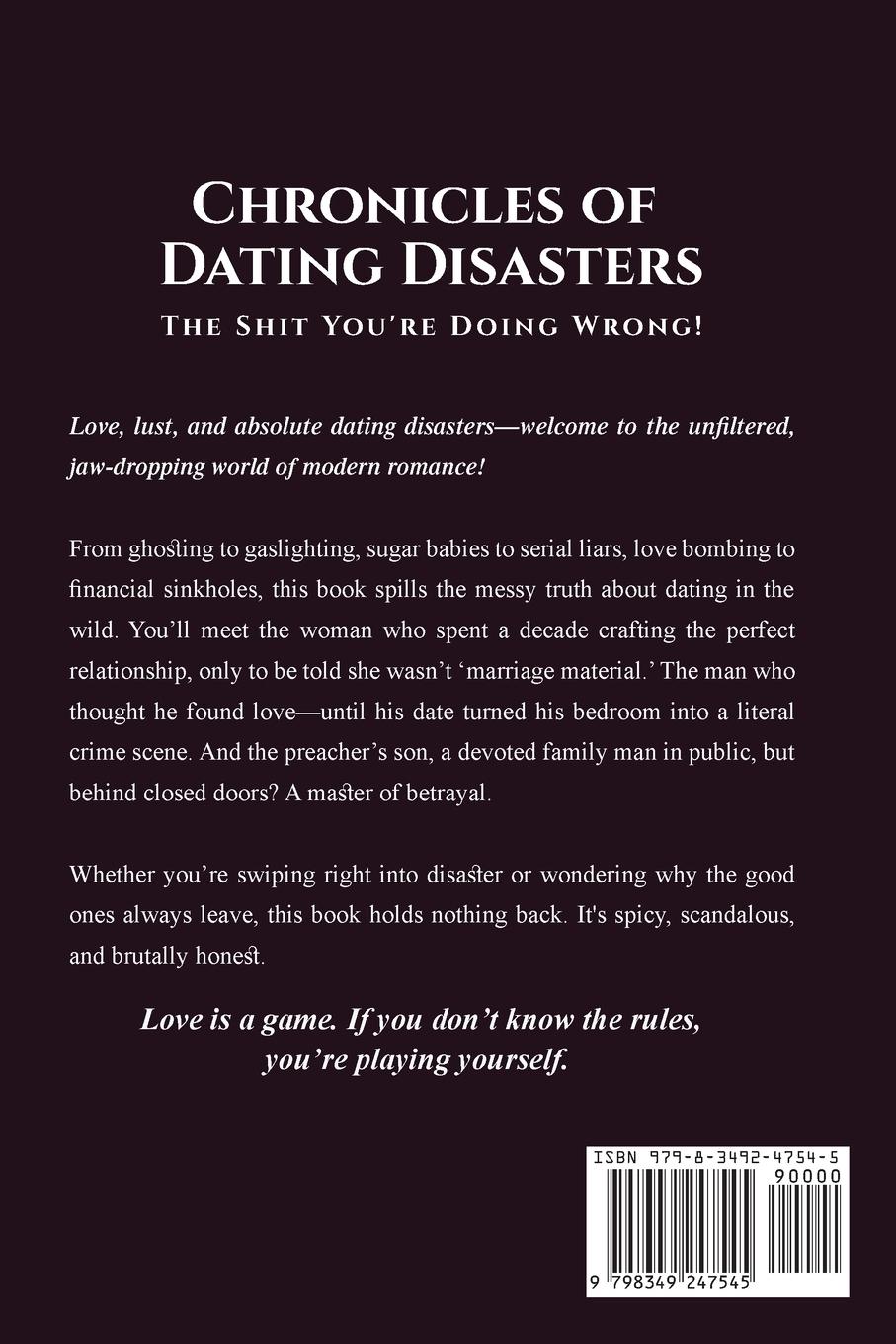 Rückseitencover Chronicles of Dating Disasters