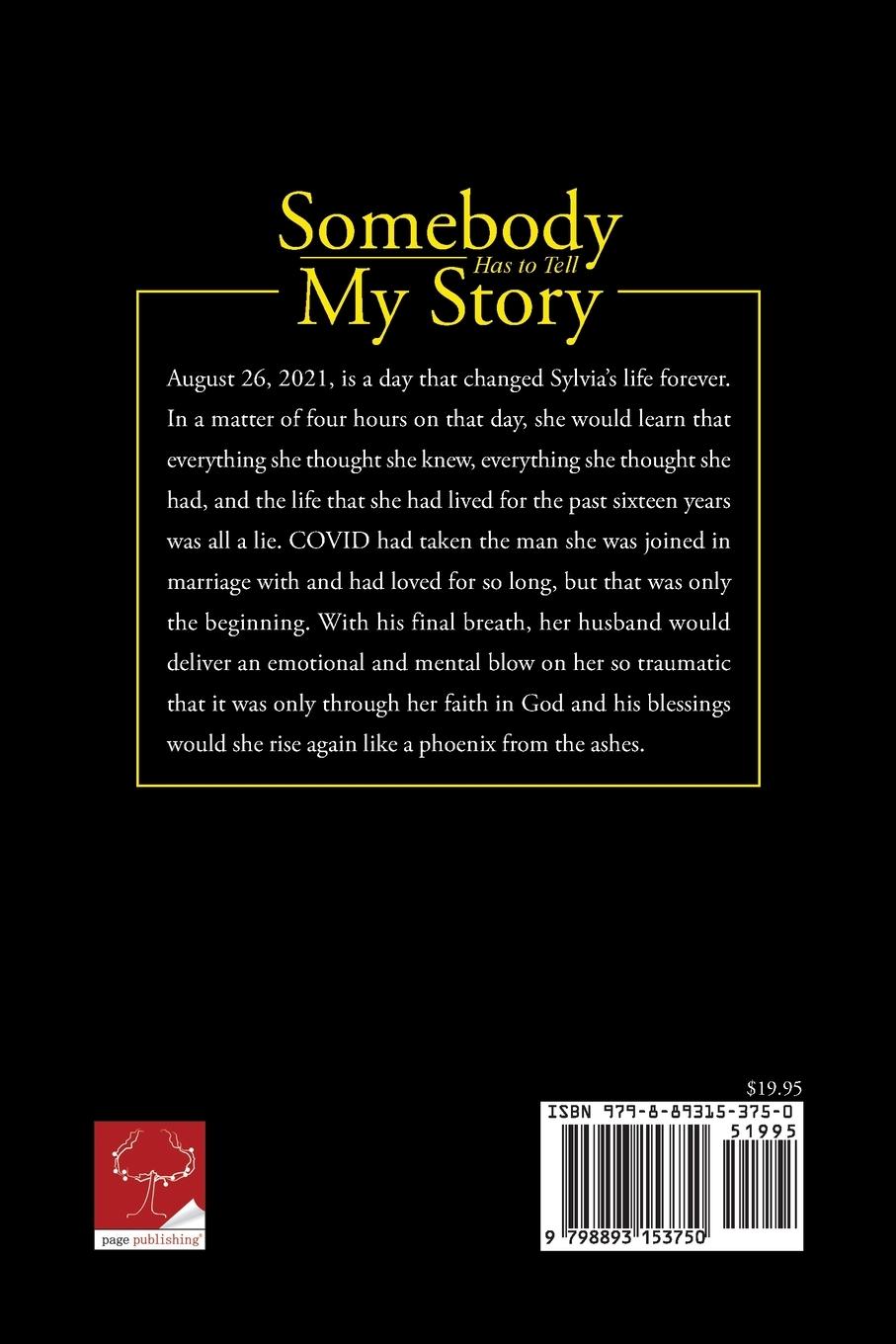 Rückseitencover Somebody Has to Tell My Story