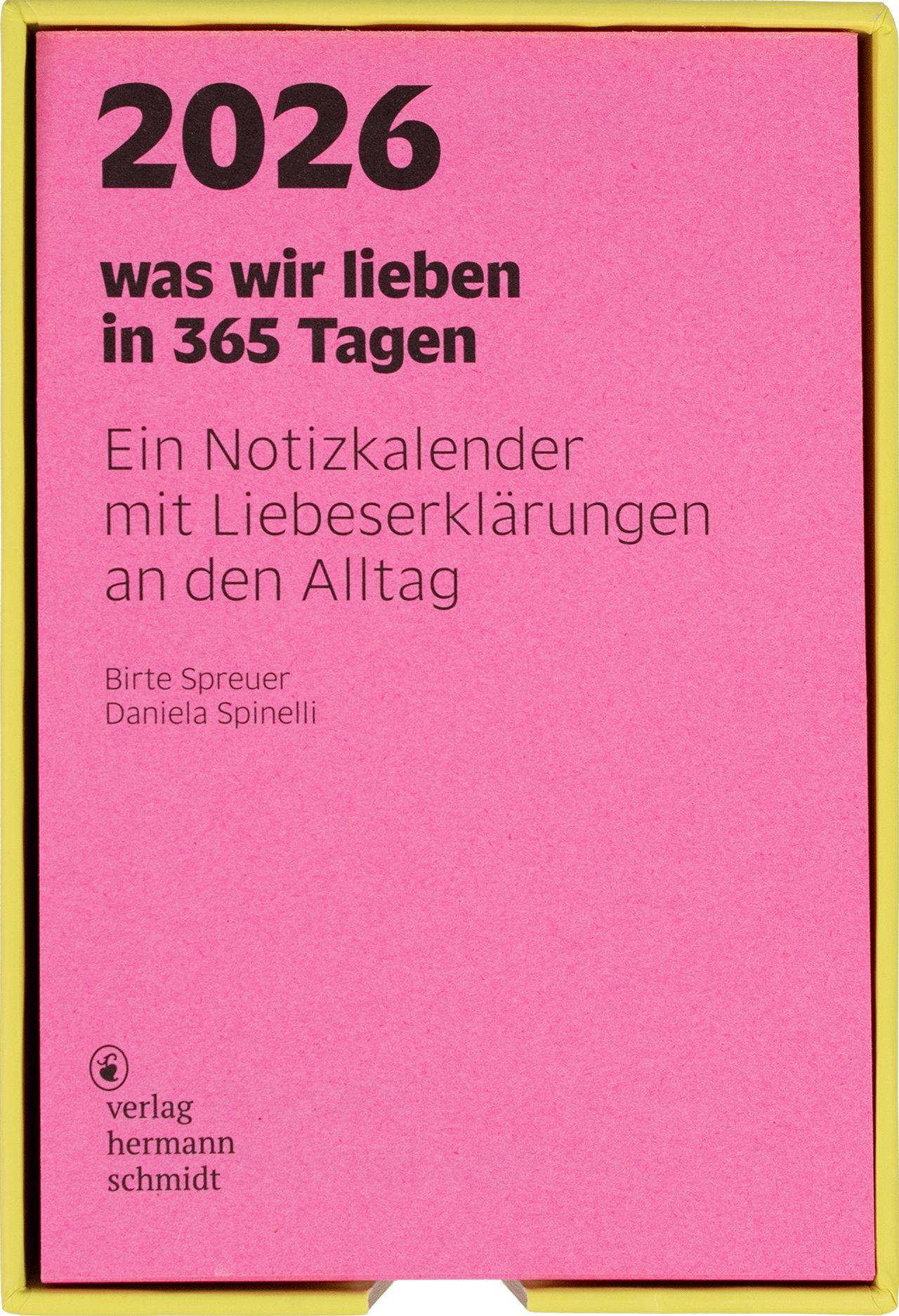 Vorderes Coverbild was wir lieben: in 365 Tagen