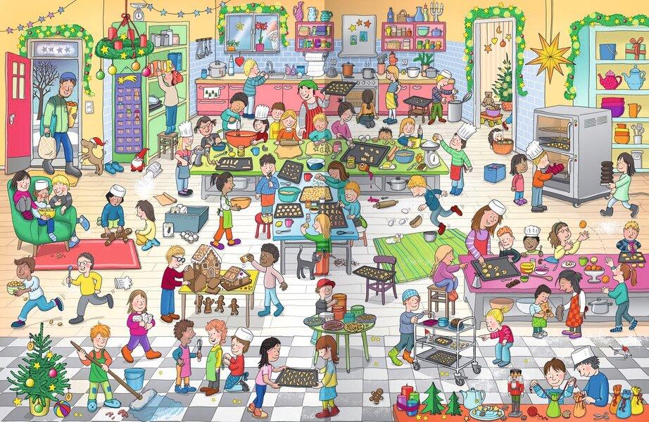 Beispielinhalt (Bild) Mein großes Wimmelbuch Weihnachten