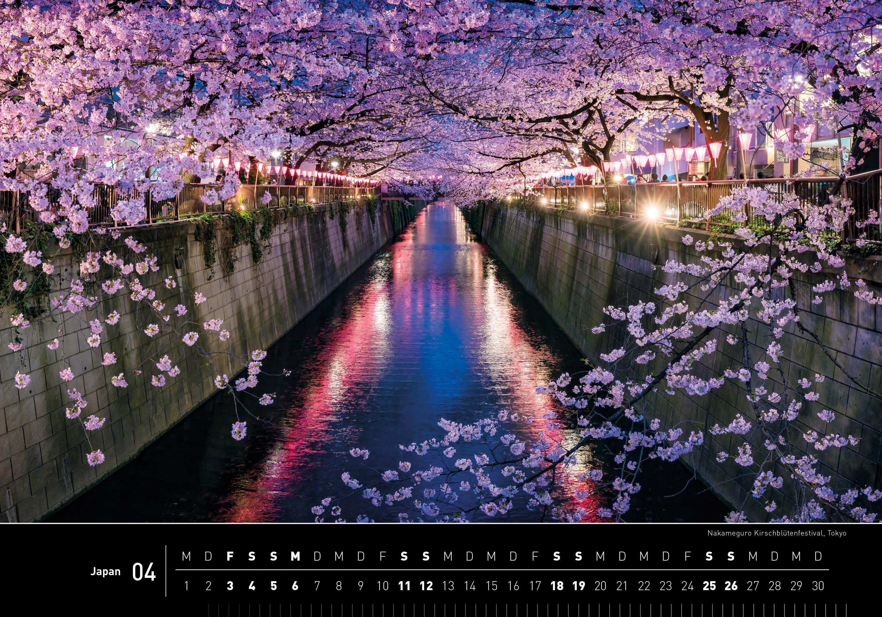 Beispielinhalt (Bild) Japan Premiumkalender 2026