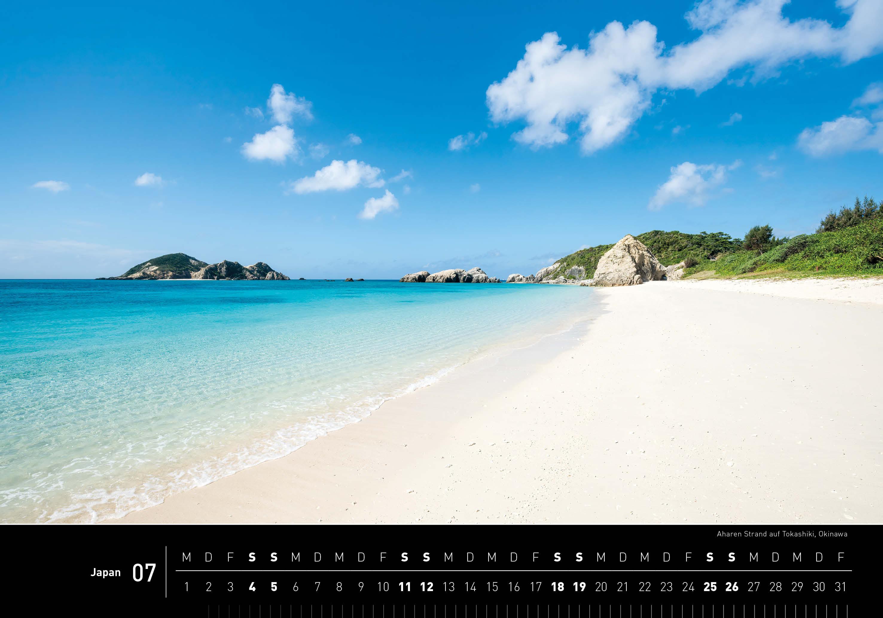 Beispielinhalt (Bild) Japan Premiumkalender 2026