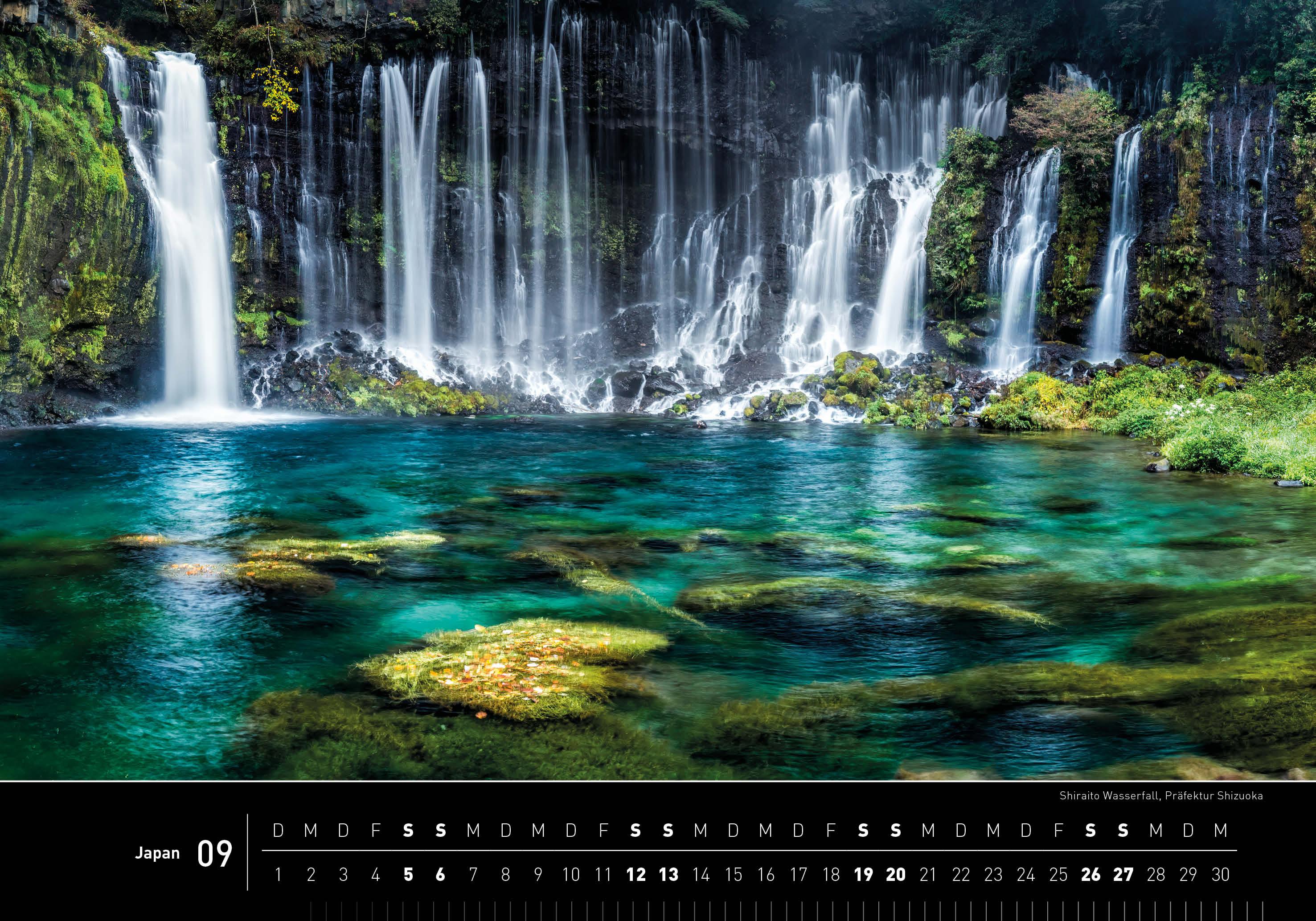 Beispielinhalt (Bild) Japan Premiumkalender 2026