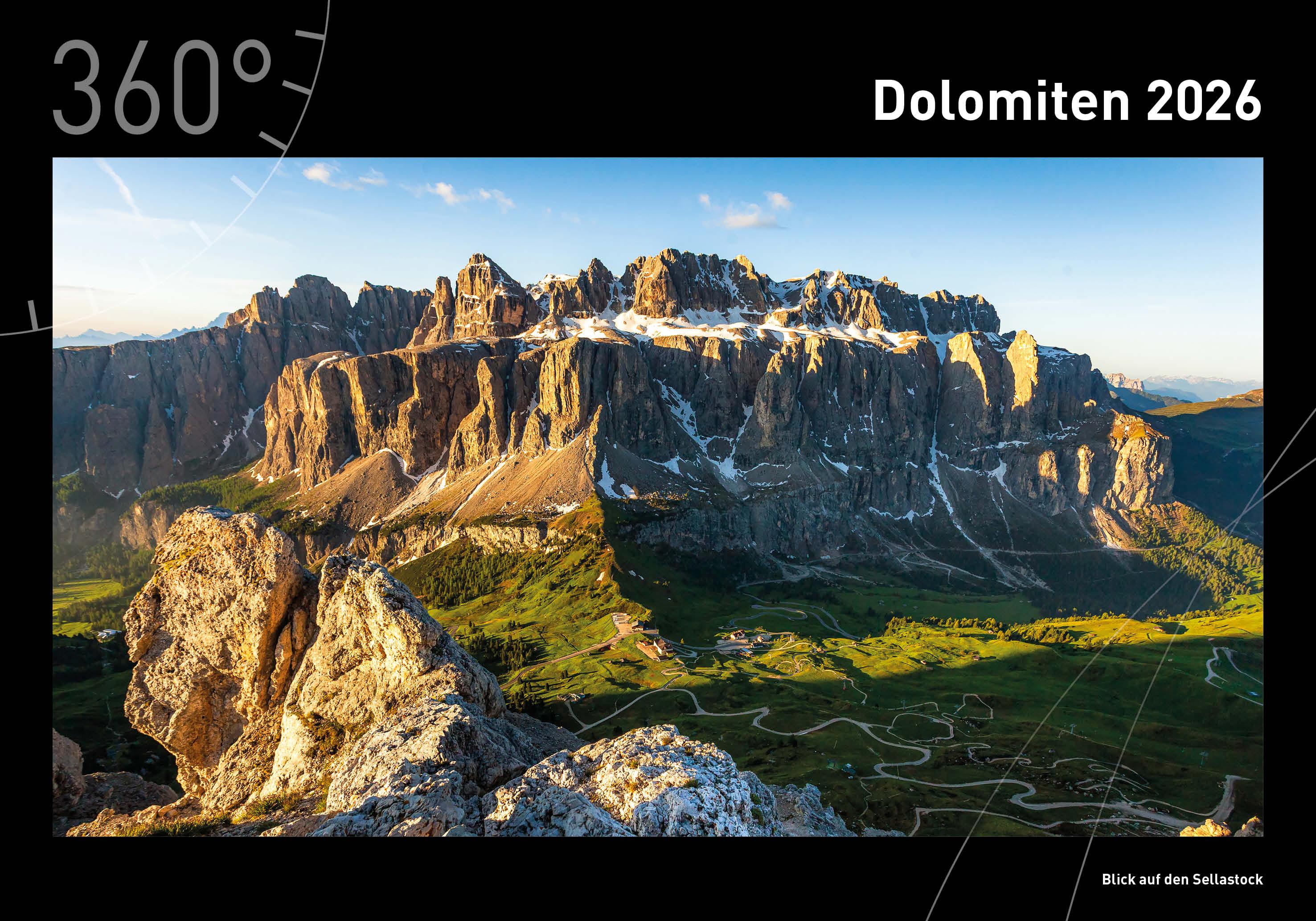 Vorderes Coverbild Dolomiten Premiumkalender 2026