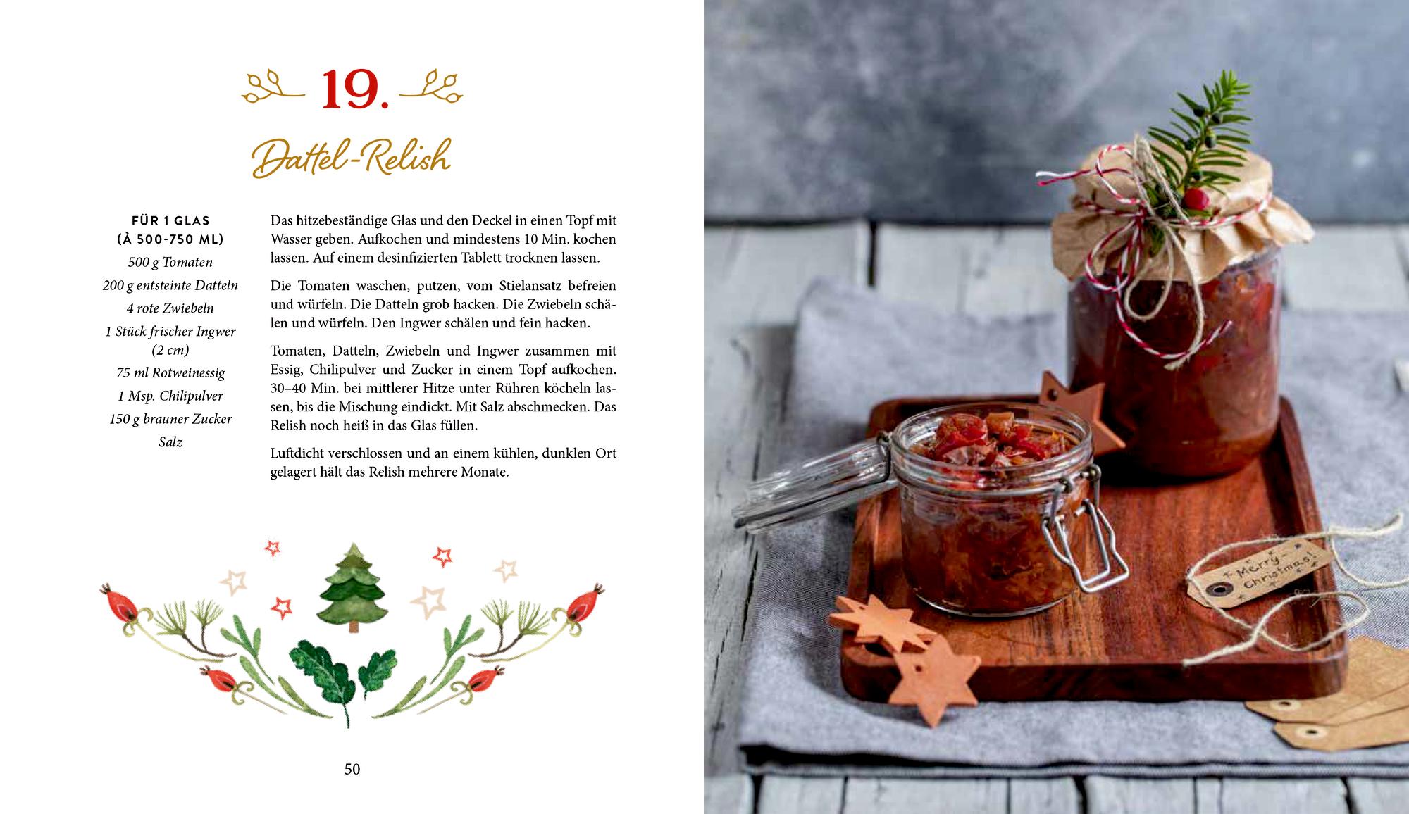 Beispielinhalt (Bild) 24 Köstlichkeiten bis Weihnachten