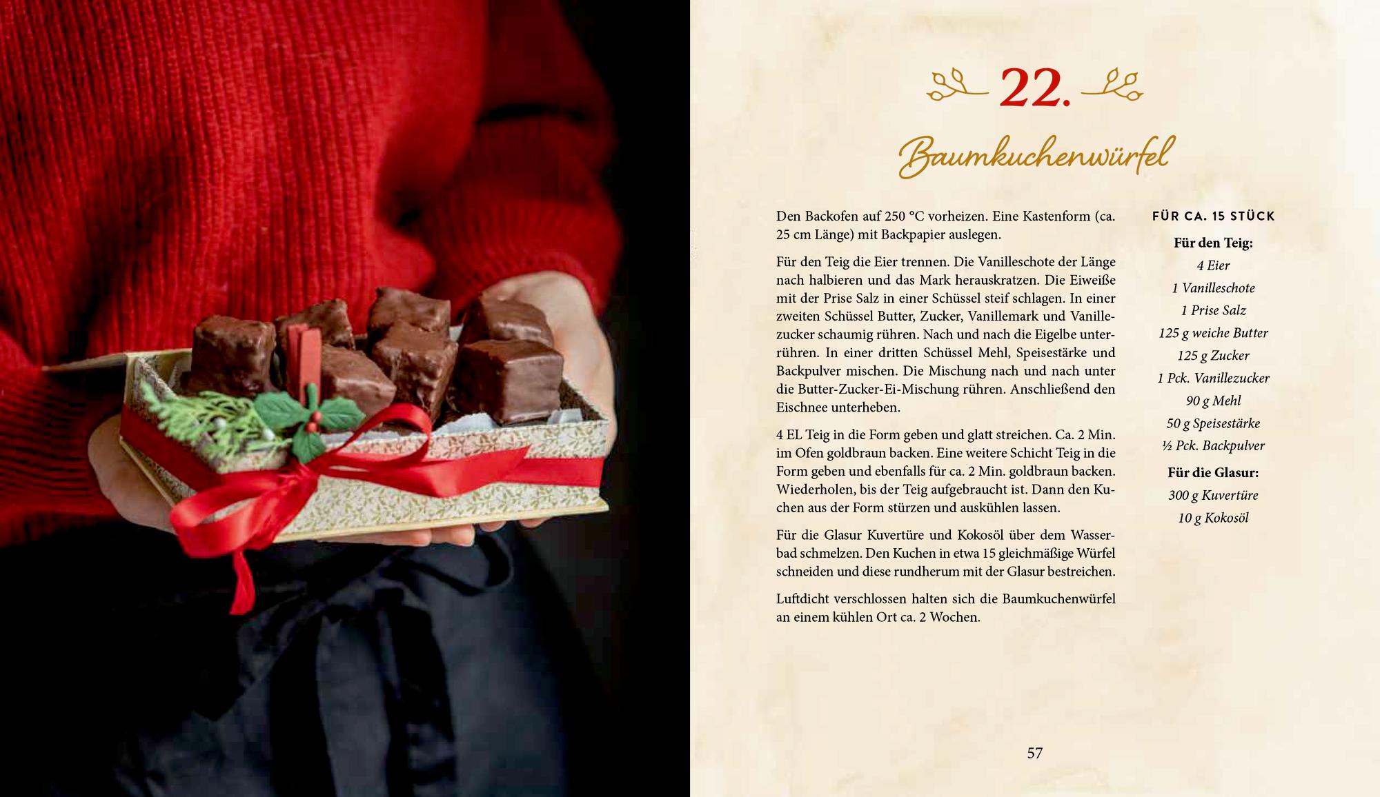 Beispielinhalt (Bild) 24 Köstlichkeiten bis Weihnachten