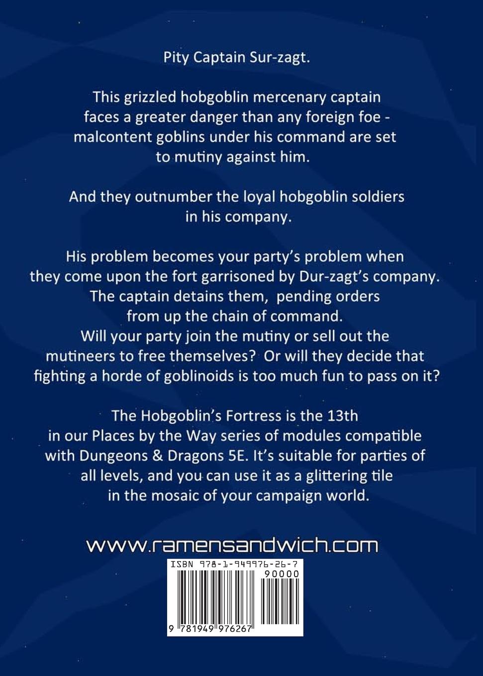 Rückseitencover The Hobgoblin's Fortress