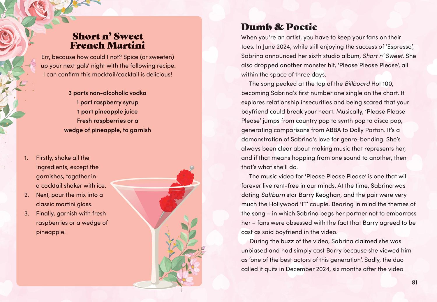 Beispielinhalt (Bild) Sabrina Carpenter