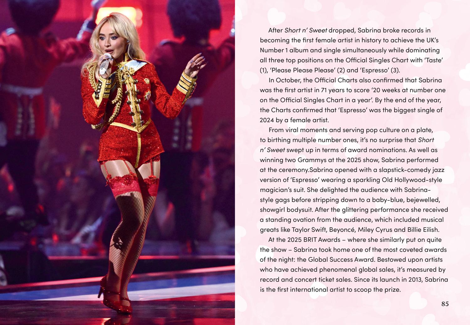 Beispielinhalt (Bild) Sabrina Carpenter