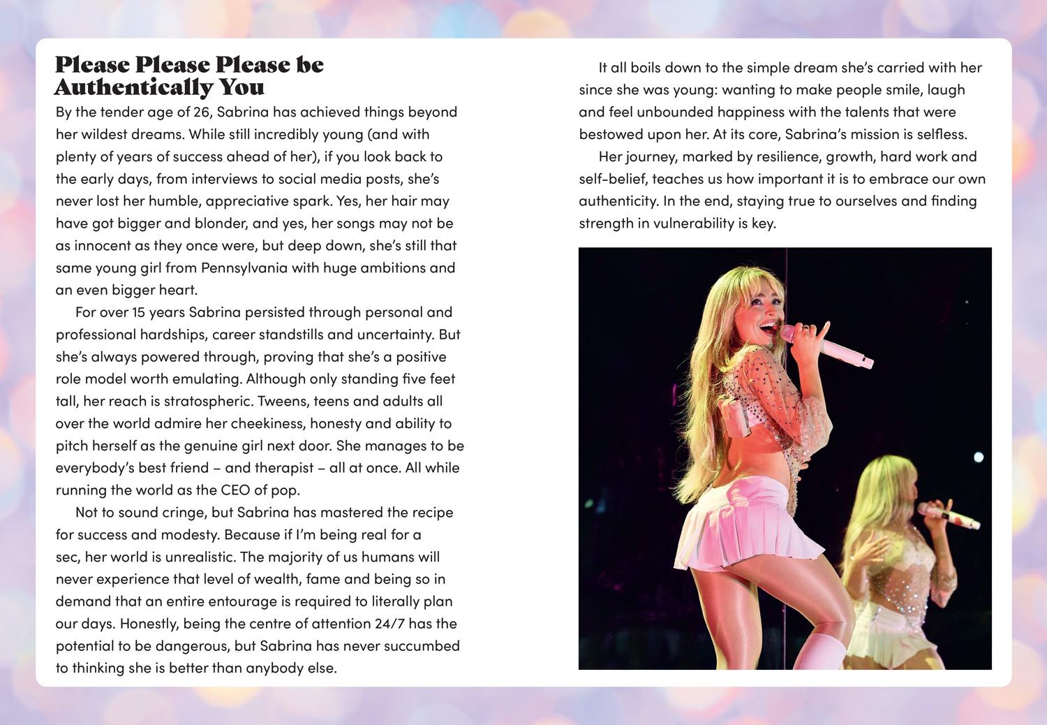 Beispielinhalt (Bild) Sabrina Carpenter