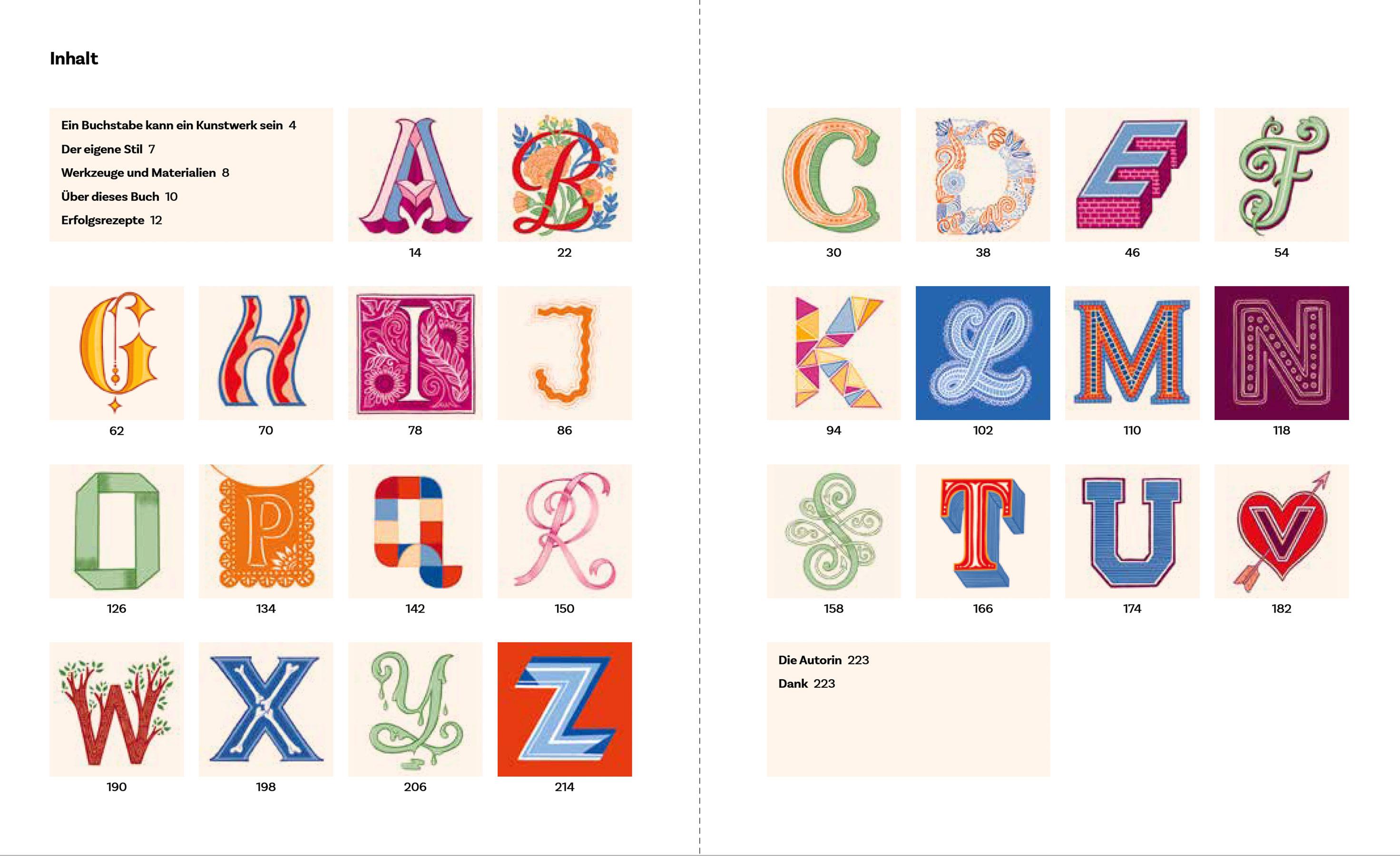 Beispielinhalt (Bild) Kreatives Handlettering