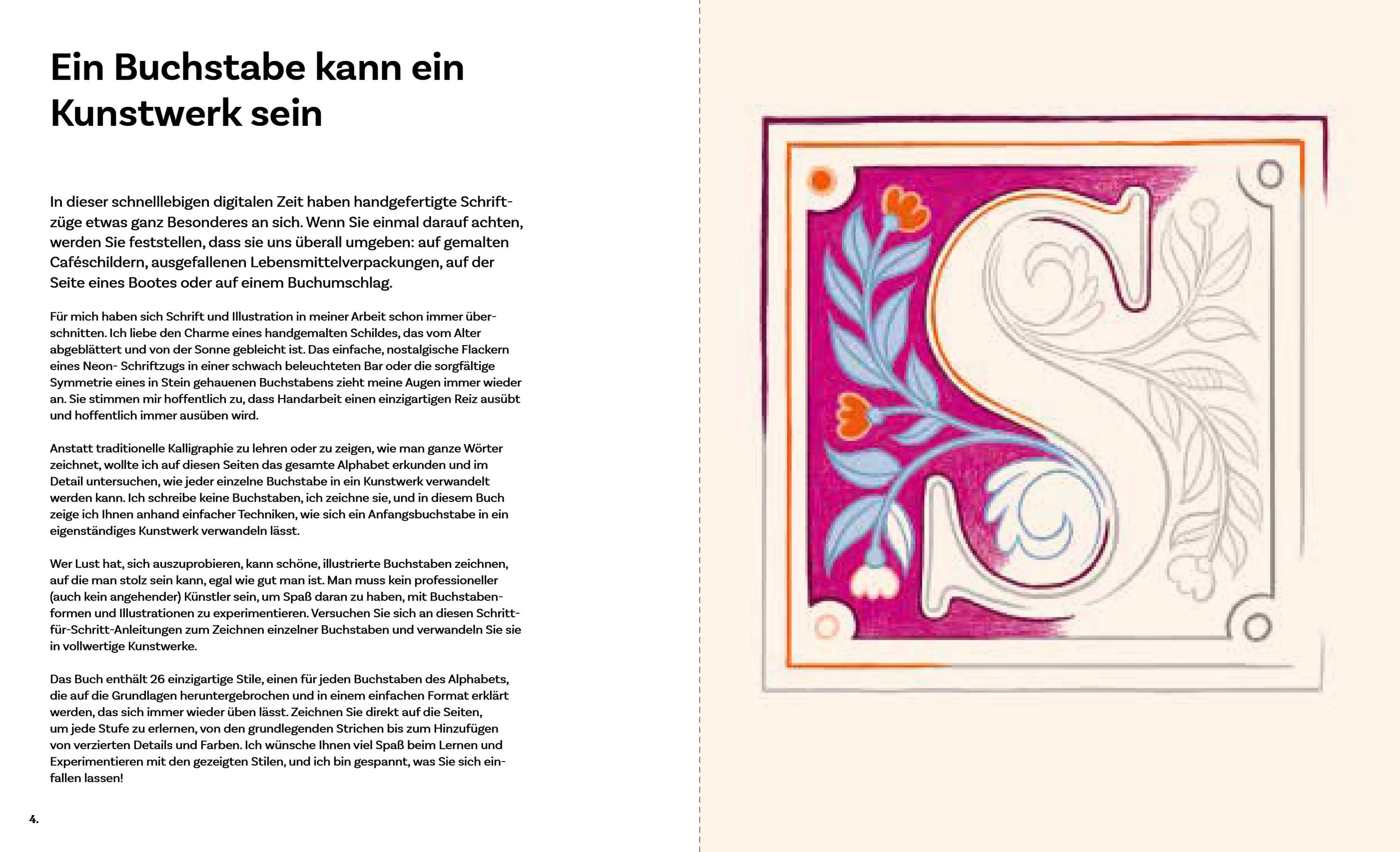 Beispielinhalt (Bild) Kreatives Handlettering