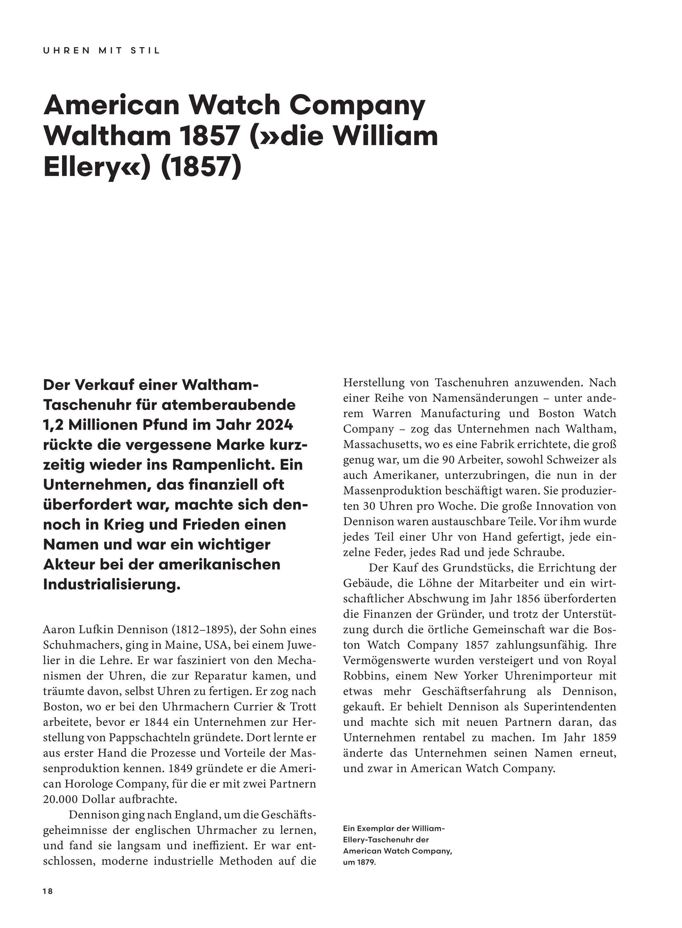 Beispielinhalt (Bild) Uhren mit Stil