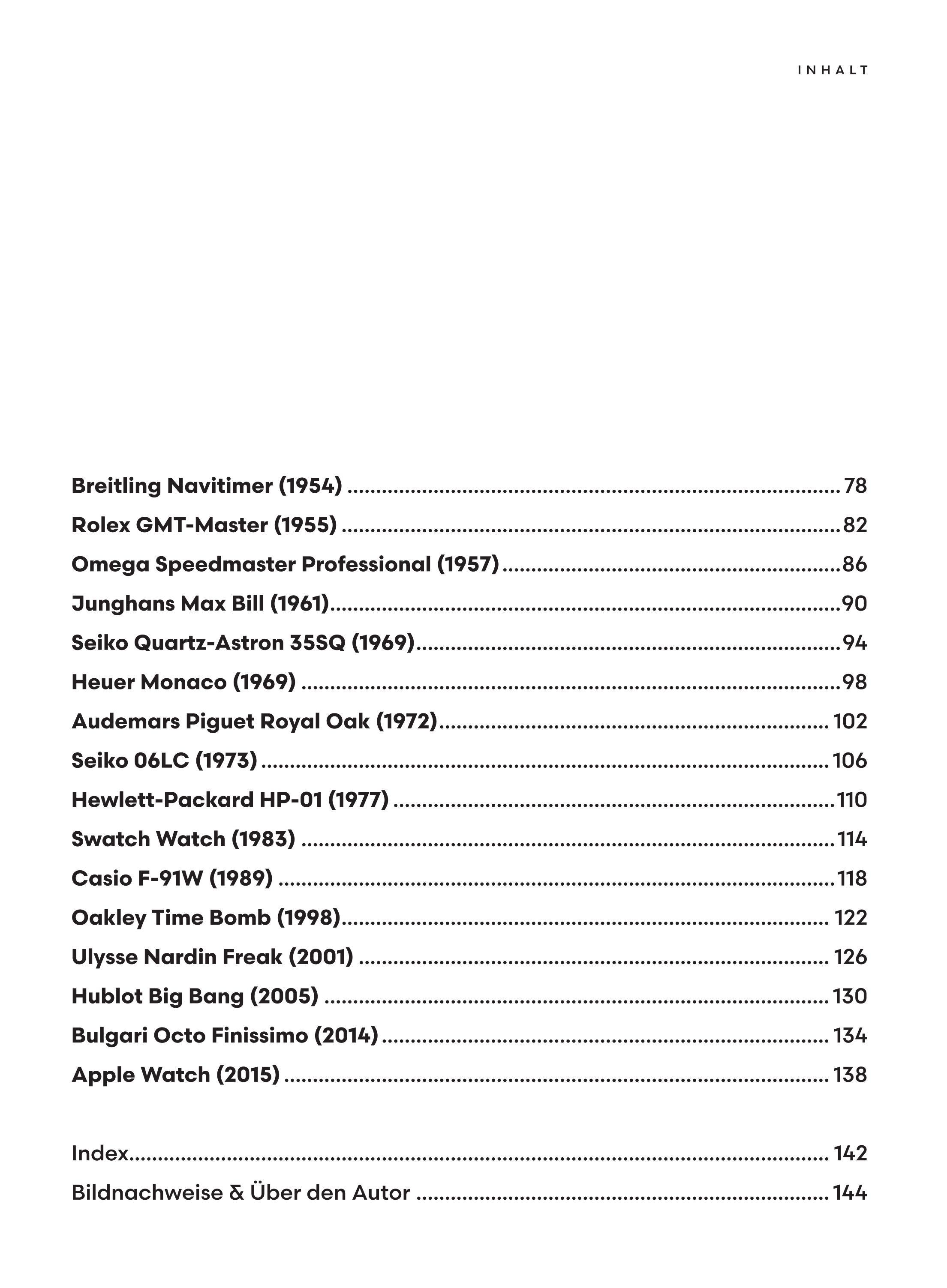 Beispielinhalt (Bild) Uhren mit Stil