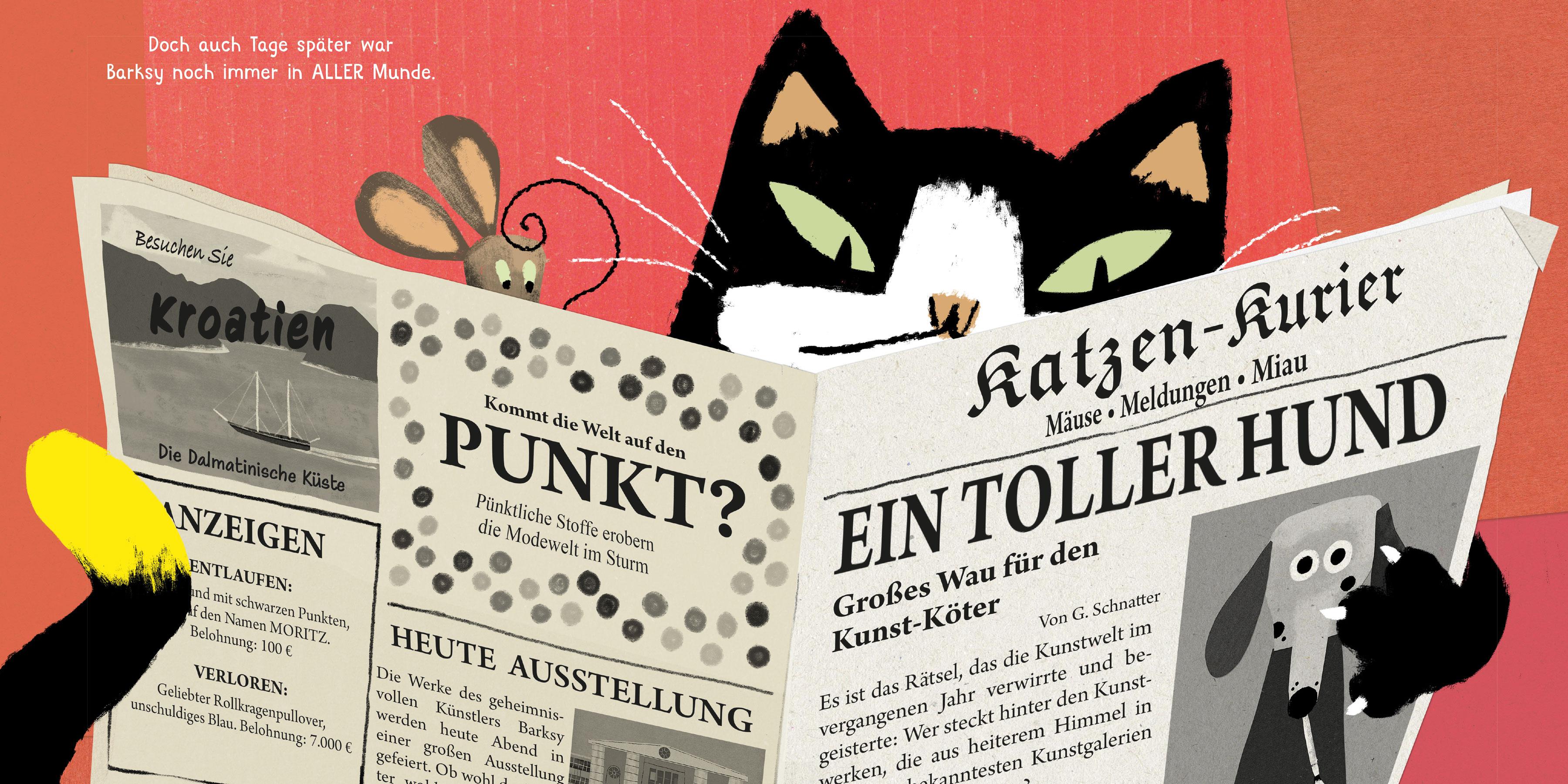 Beispielinhalt (Bild) Matilda und Barksy (Kunst für Kinder)