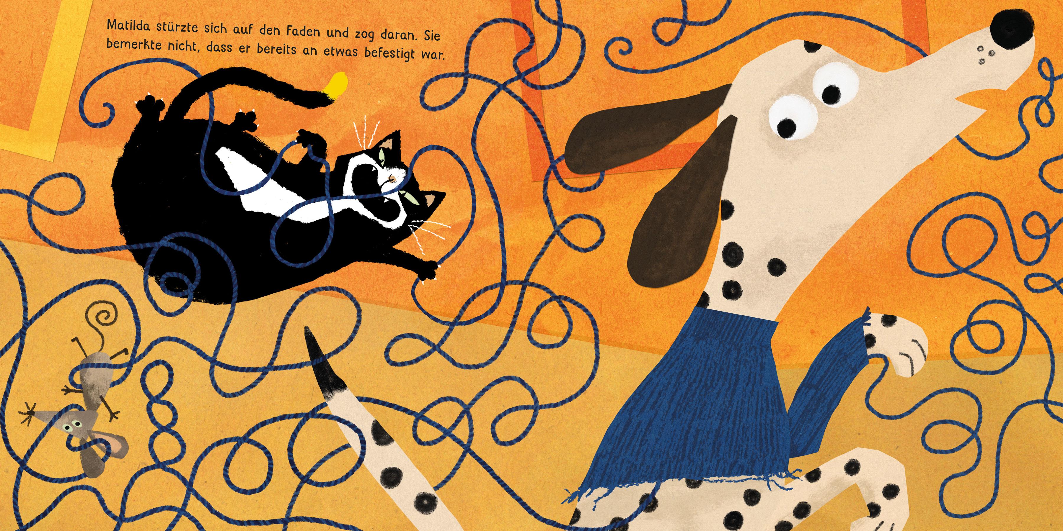 Beispielinhalt (Bild) Matilda und Barksy (Kunst für Kinder)